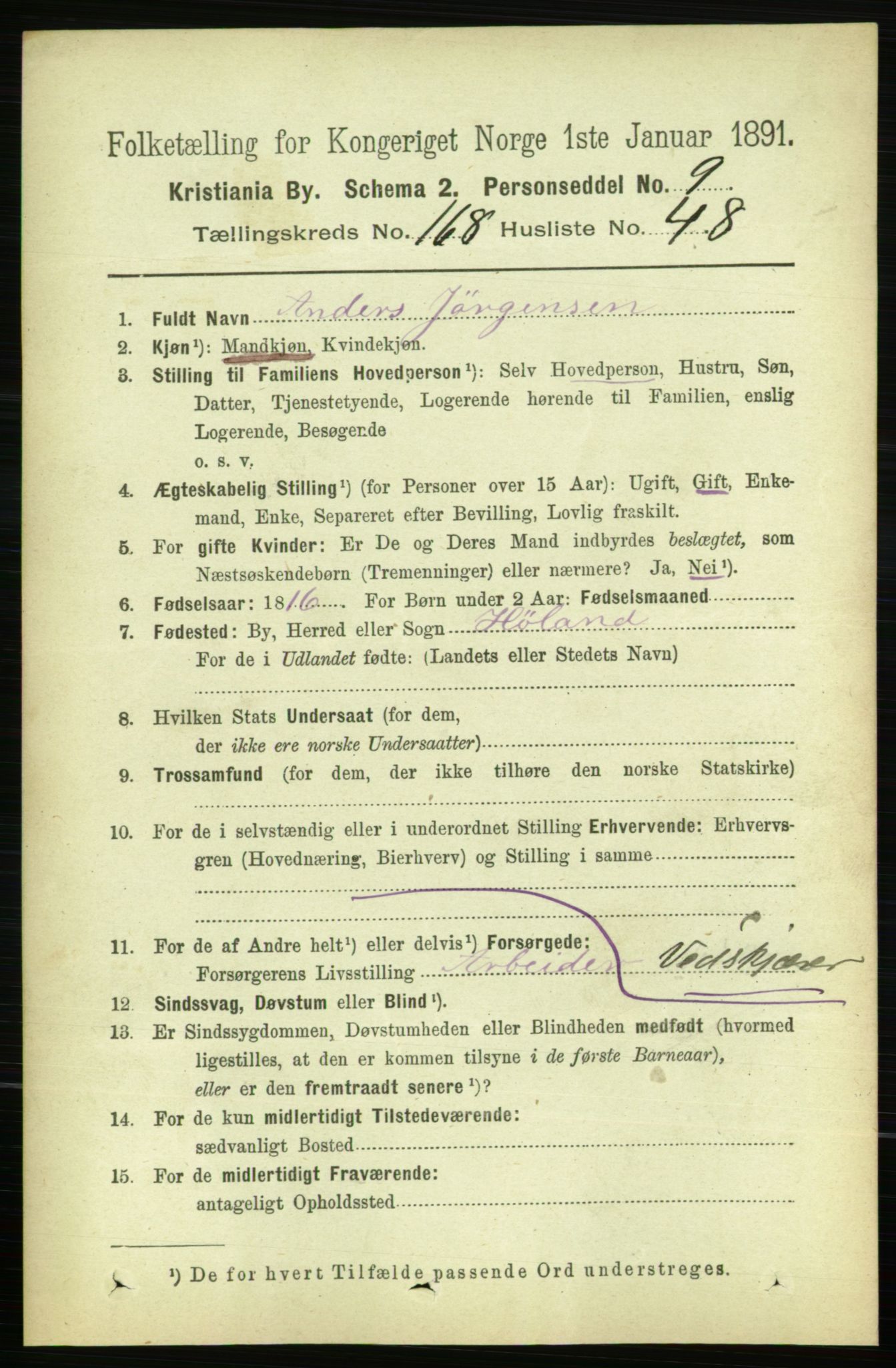 RA, 1891 census for 0301 Kristiania, 1891, p. 98706