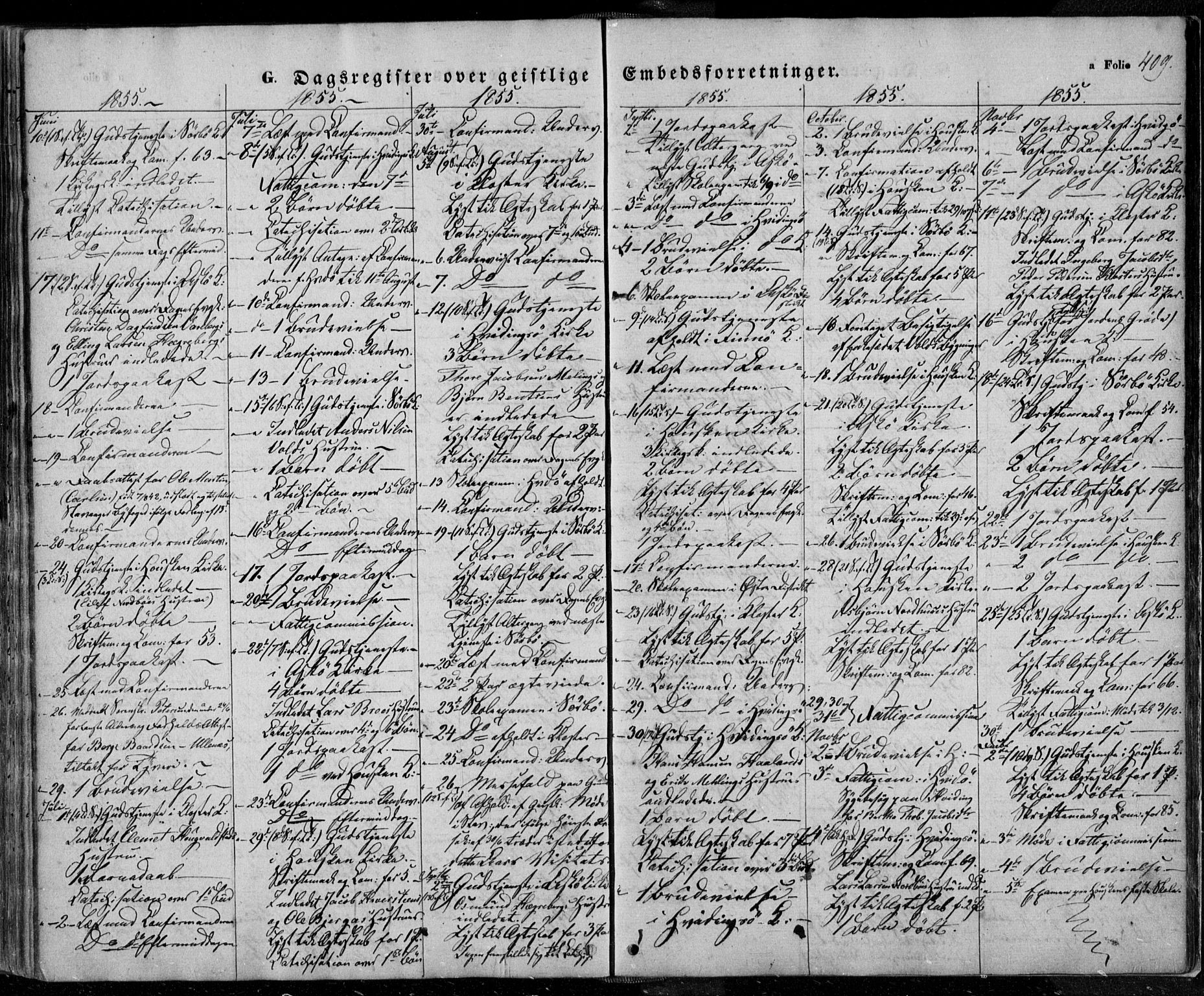 Rennesøy sokneprestkontor, AV/SAST-A -101827/H/Ha/Haa/L0005: Parish register (official) no. A 5, 1838-1859, p. 409