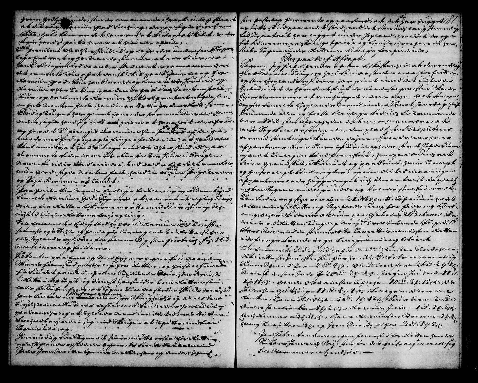Nordfjord sorenskriveri, SAB/A-2801/01/01a/L0021: Tingbøker (justisprotokoller), 1721-1723, p. 180b-181a