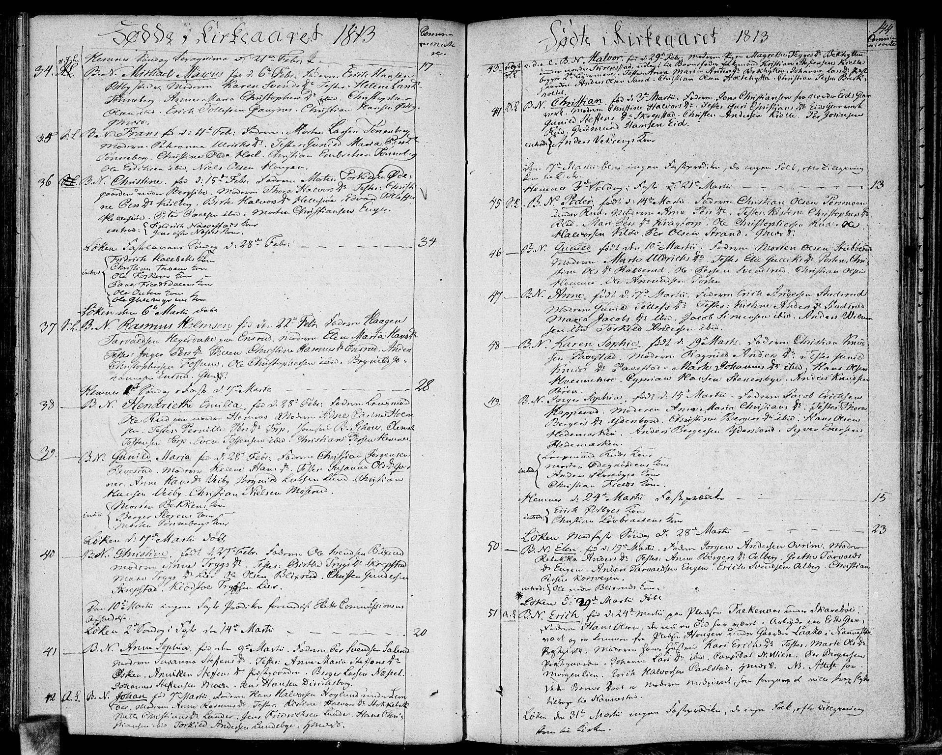 Høland prestekontor Kirkebøker, SAO/A-10346a/F/Fa/L0006: Parish register (official) no. I 6, 1794-1814, p. 144