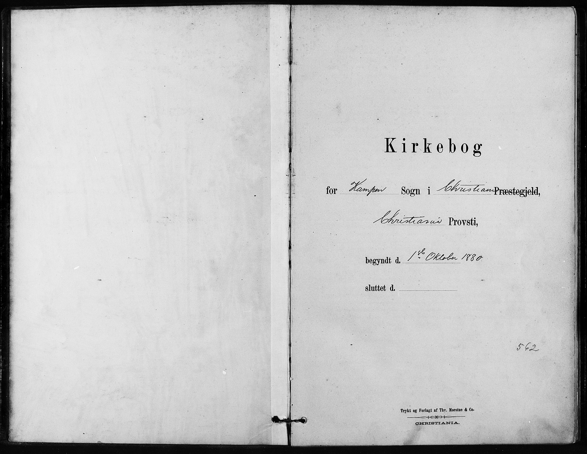 Kampen prestekontor Kirkebøker, SAO/A-10853/F/Fa/L0002: Parish register (official) no. I 2, 1880-1888