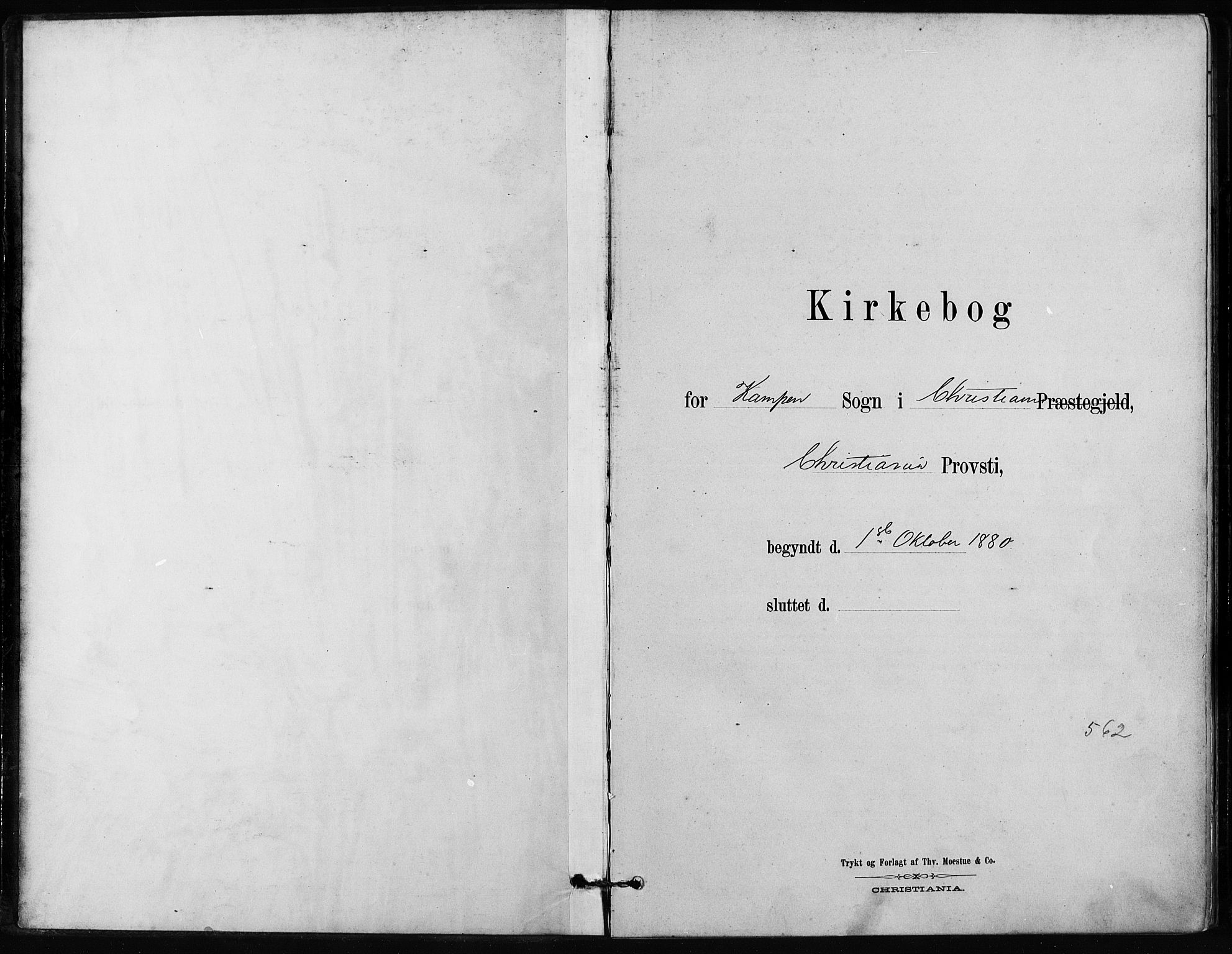 Kampen prestekontor Kirkebøker, AV/SAO-A-10853/F/Fa/L0002: Parish register (official) no. I 2, 1880-1888