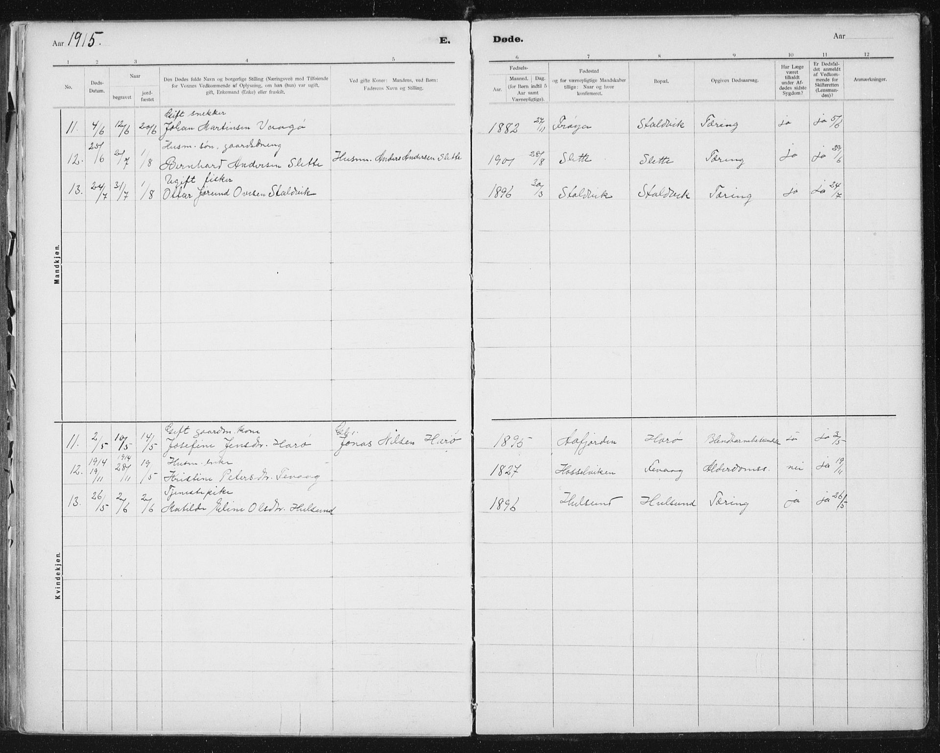 Ministerialprotokoller, klokkerbøker og fødselsregistre - Sør-Trøndelag, AV/SAT-A-1456/653/L0660: Parish register (copy) no. 653C04, 1894-1919