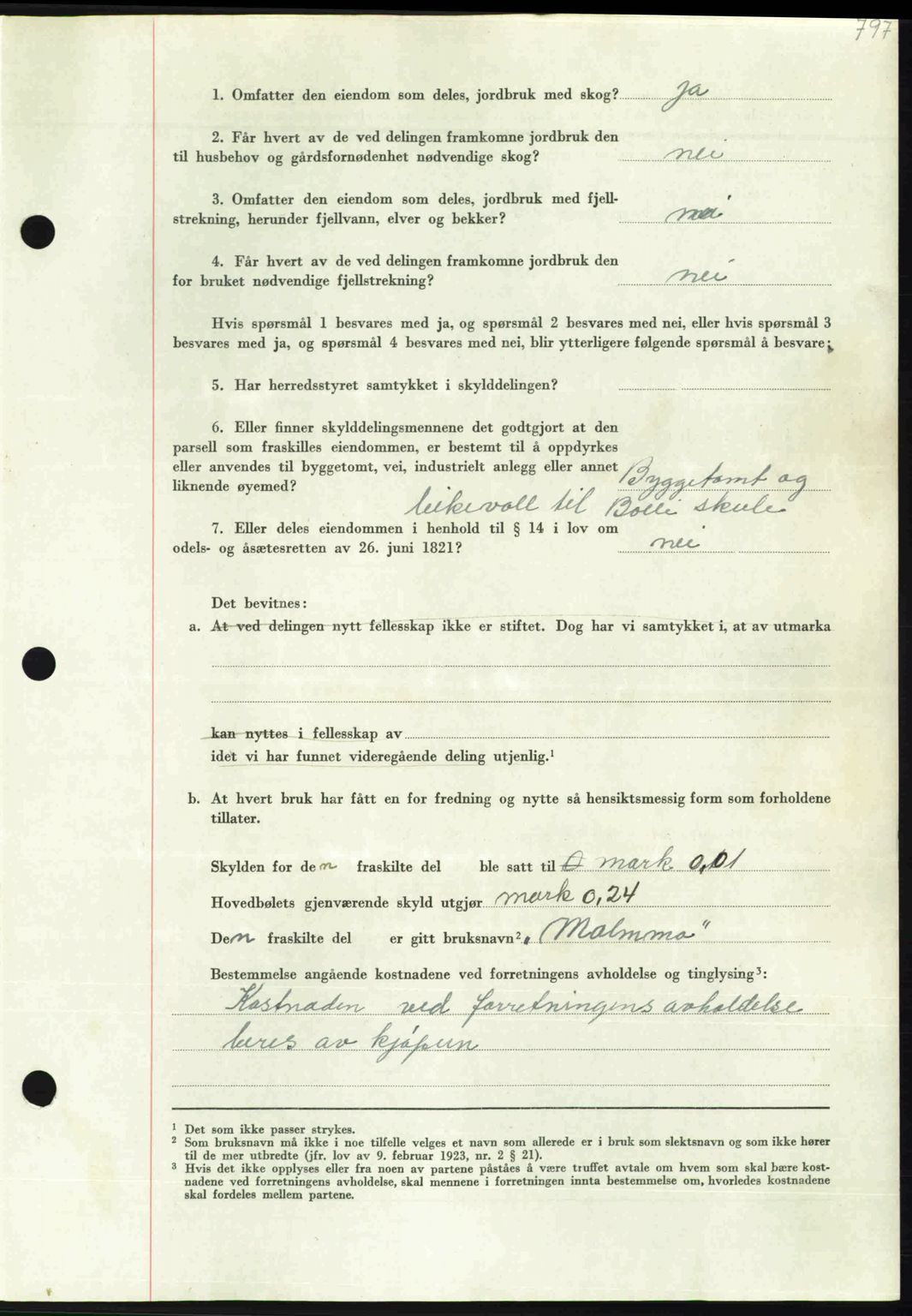 Nordmøre sorenskriveri, AV/SAT-A-4132/1/2/2Ca: Mortgage book no. A102, 1946-1946, Diary no: : 2003/1946