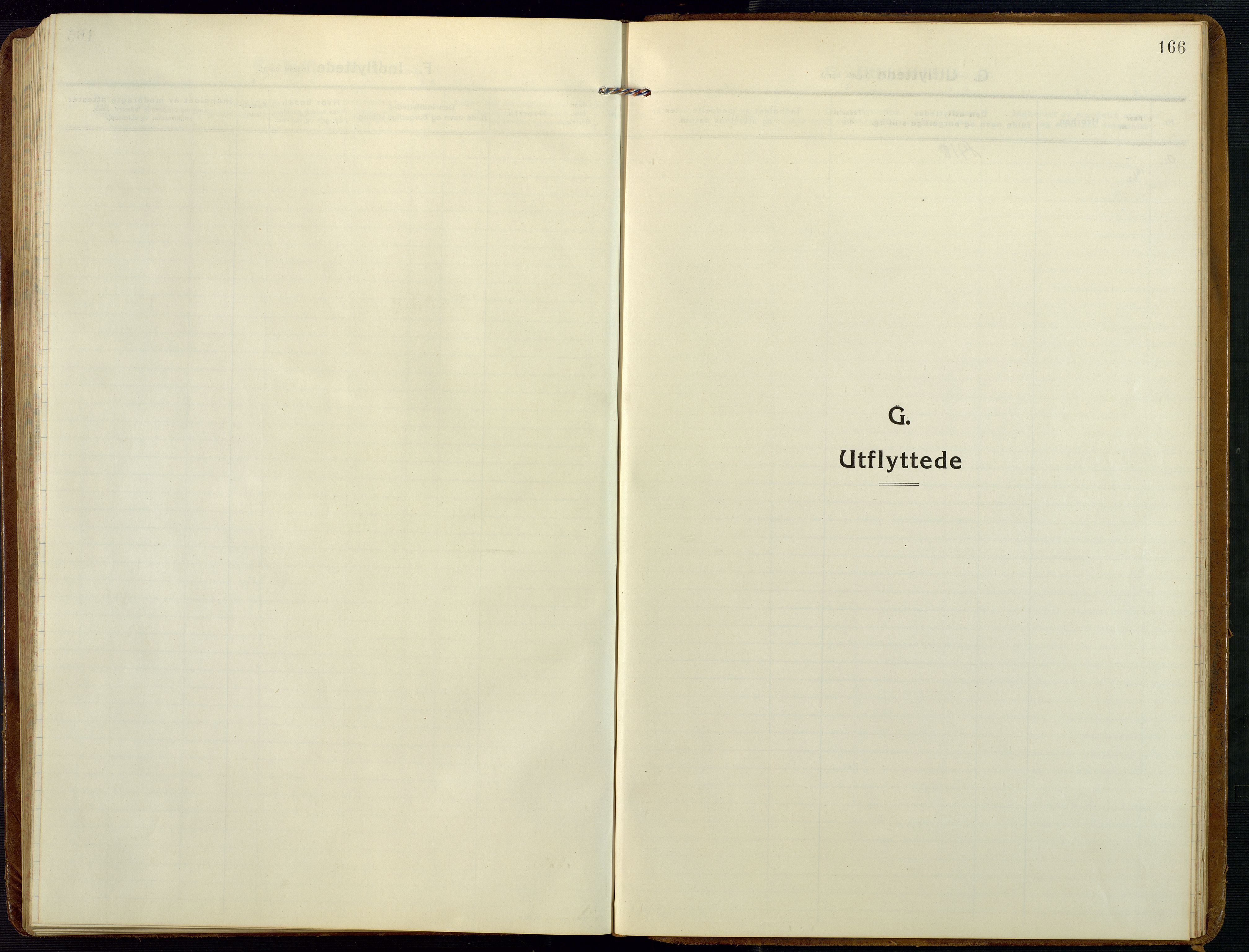 Åmli sokneprestkontor, SAK/1111-0050/F/Fb/Fba/L0003: Parish register (copy) no. B 3, 1912-1974, p. 166
