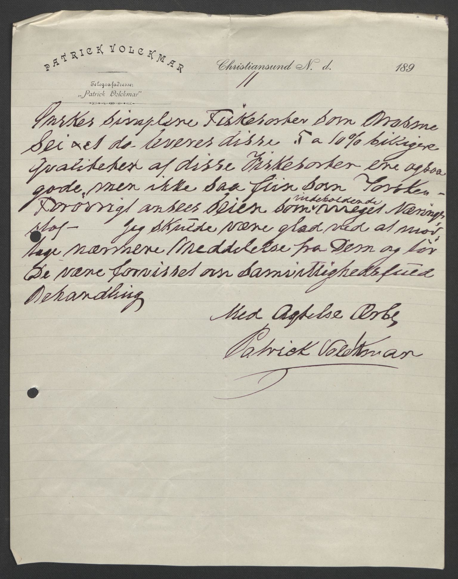 Arbeidskomitéen for Fridtjof Nansens polarekspedisjon, AV/RA-PA-0061/D/L0004: Innk. brev og telegrammer vedr. proviant og utrustning, 1892-1893, p. 572