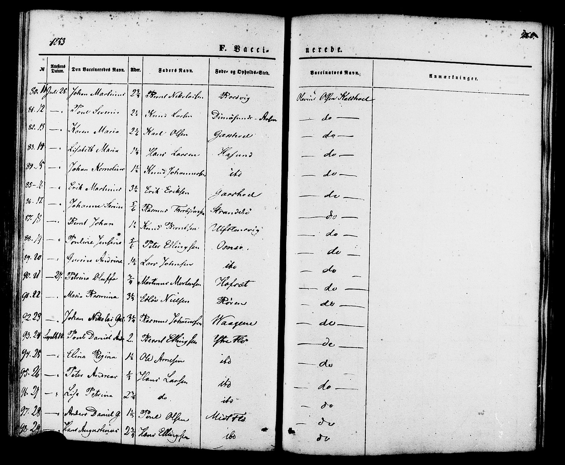 Ministerialprotokoller, klokkerbøker og fødselsregistre - Møre og Romsdal, AV/SAT-A-1454/509/L0105: Parish register (official) no. 509A03, 1848-1882, p. 268