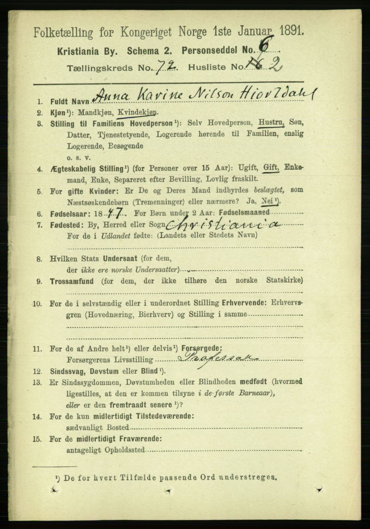 RA, 1891 census for 0301 Kristiania, 1891, p. 39211