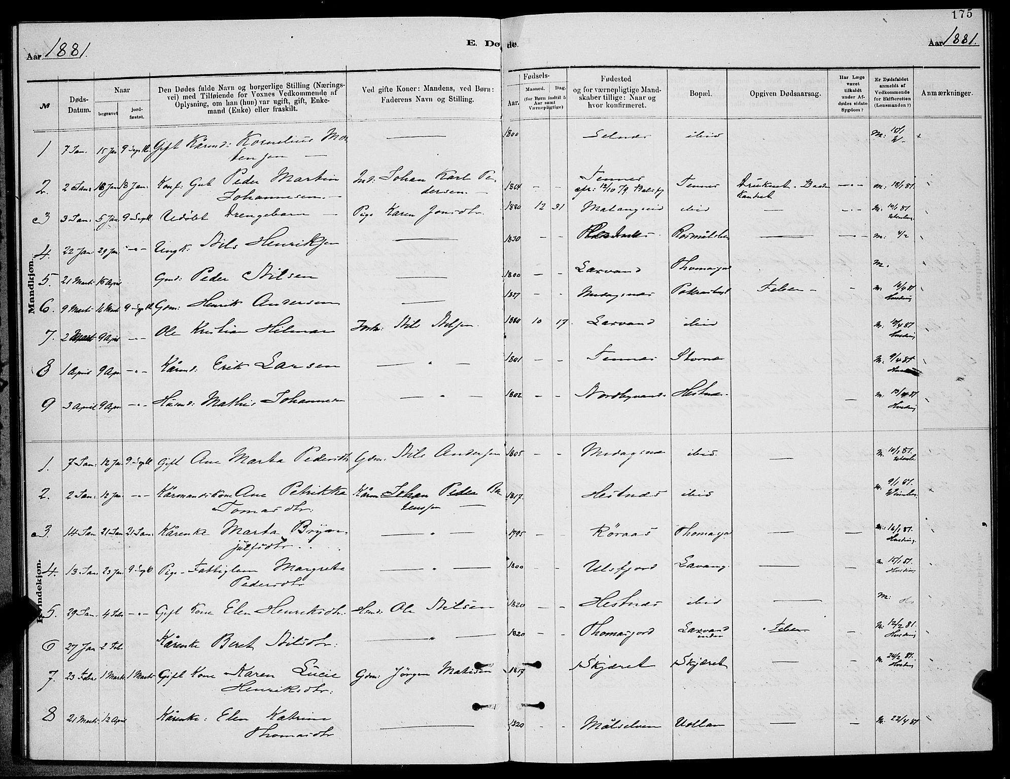Balsfjord sokneprestembete, SATØ/S-1303/G/Ga/L0007klokker: Parish register (copy) no. 7, 1878-1889, p. 175