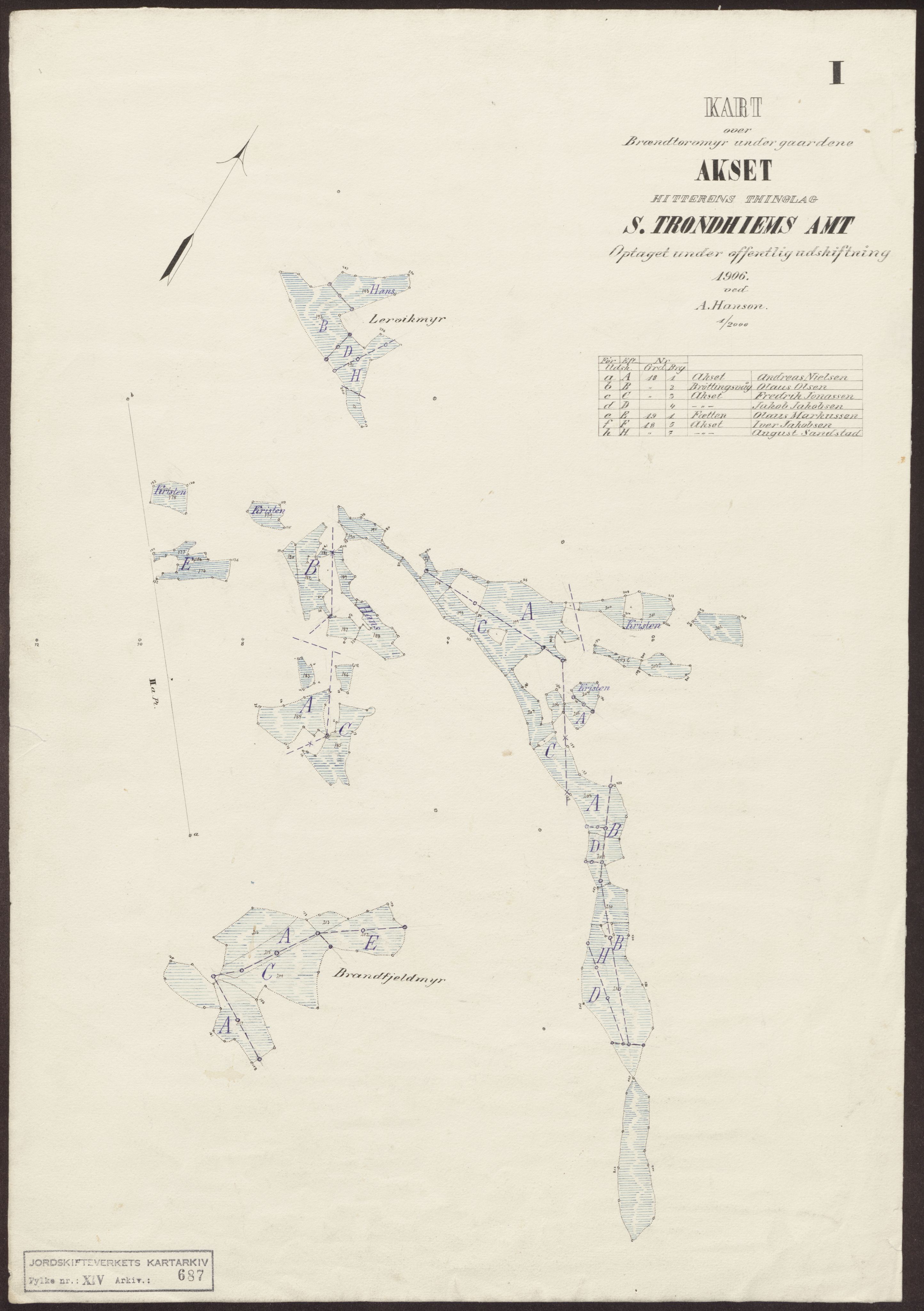 Jordskifteverkets kartarkiv, RA/S-3929/T, 1859-1988, p. 999