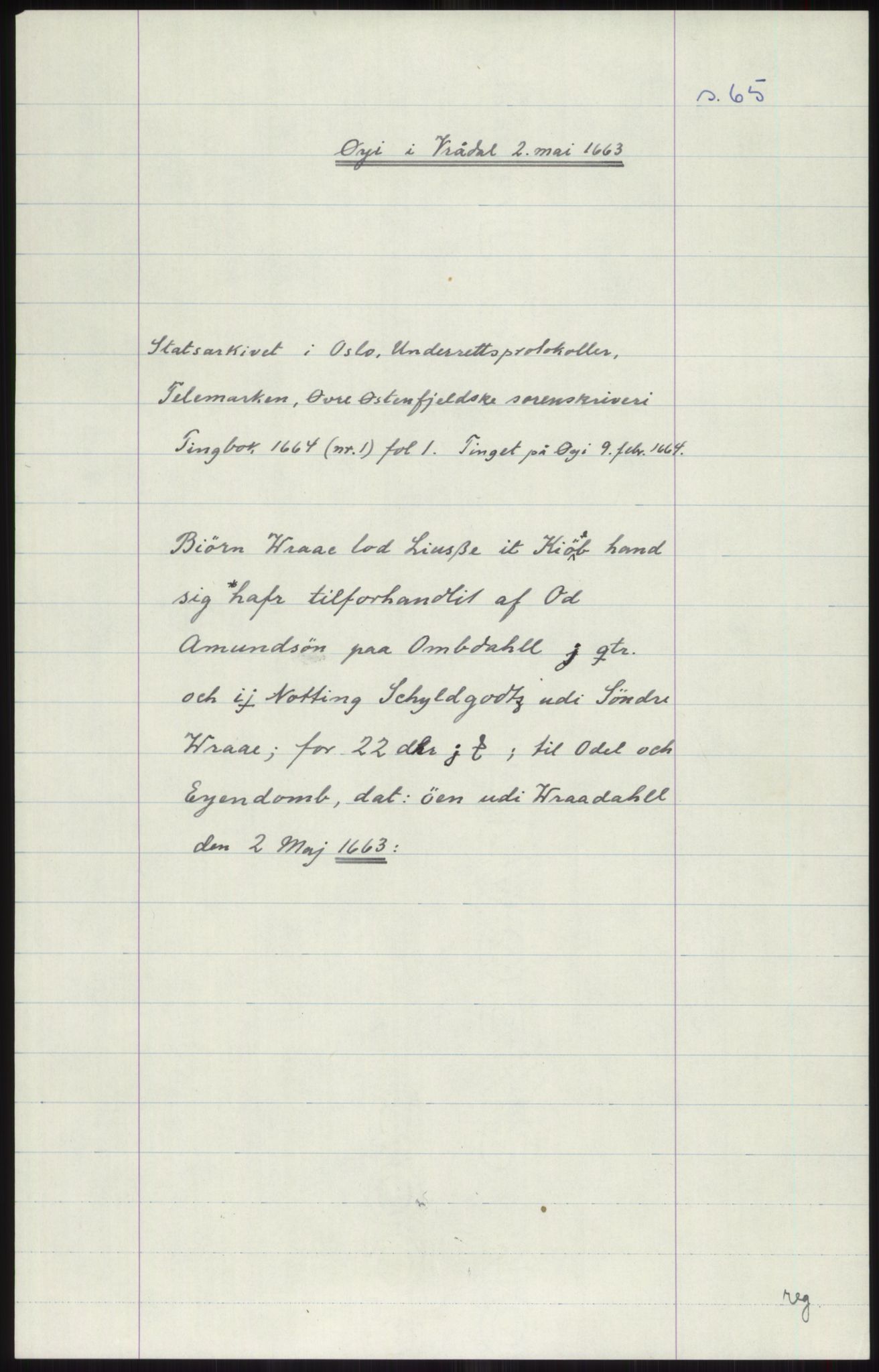 Samlinger til kildeutgivelse, Diplomavskriftsamlingen, AV/RA-EA-4053/H/Ha, p. 2456