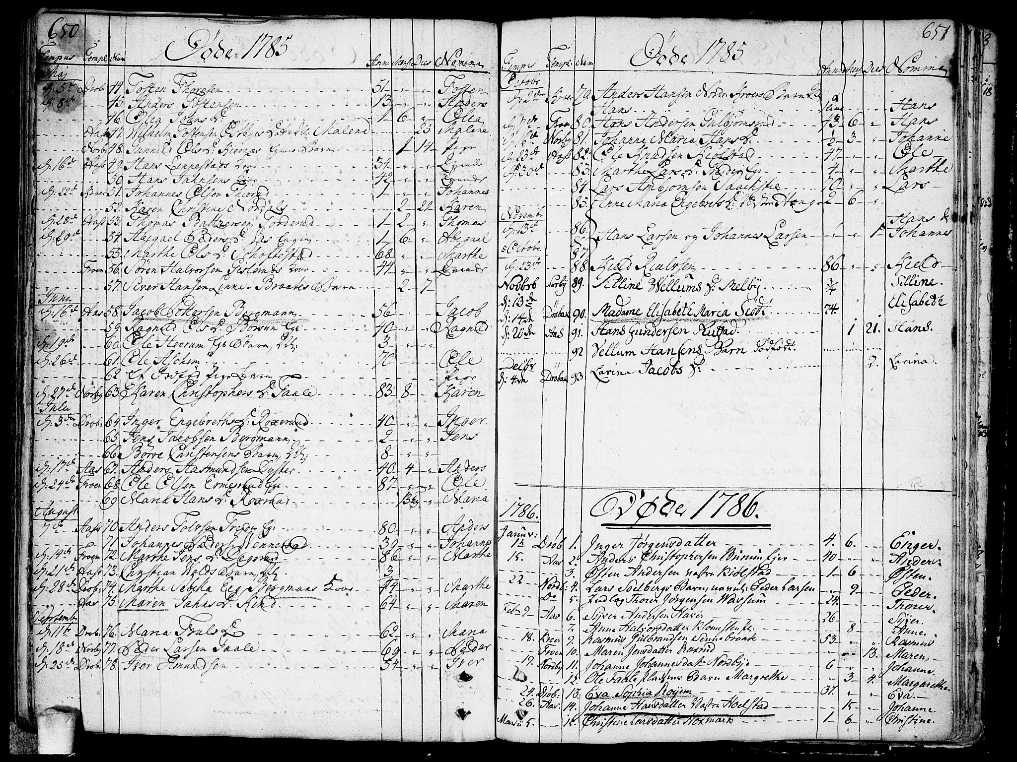 Ås prestekontor Kirkebøker, AV/SAO-A-10894/F/Fa/L0002: Parish register (official) no. I 2, 1778-1813, p. 650-651
