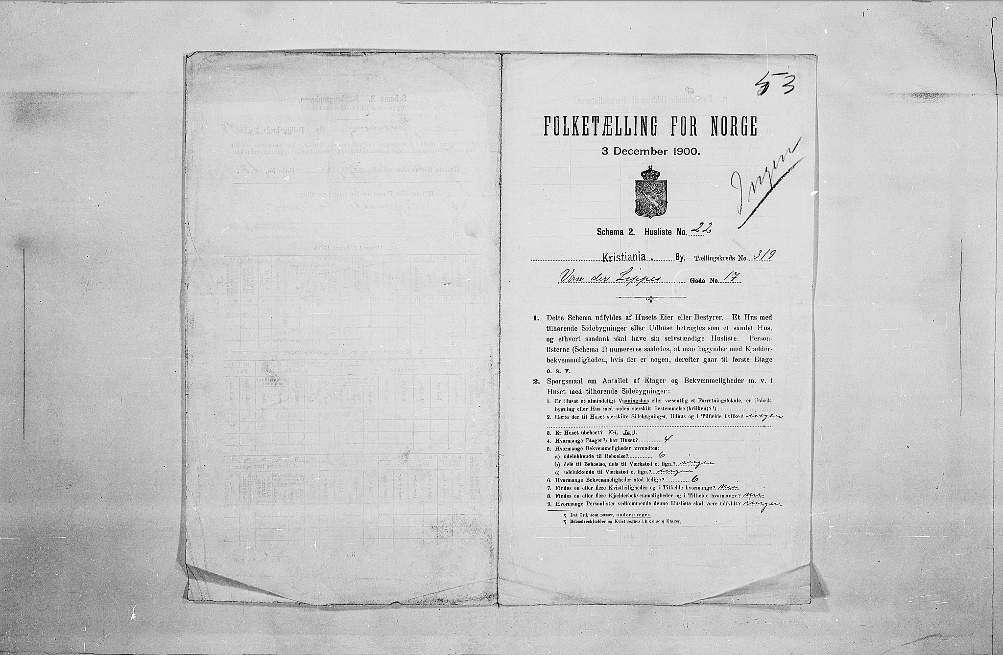 SAO, 1900 census for Kristiania, 1900, p. 114461