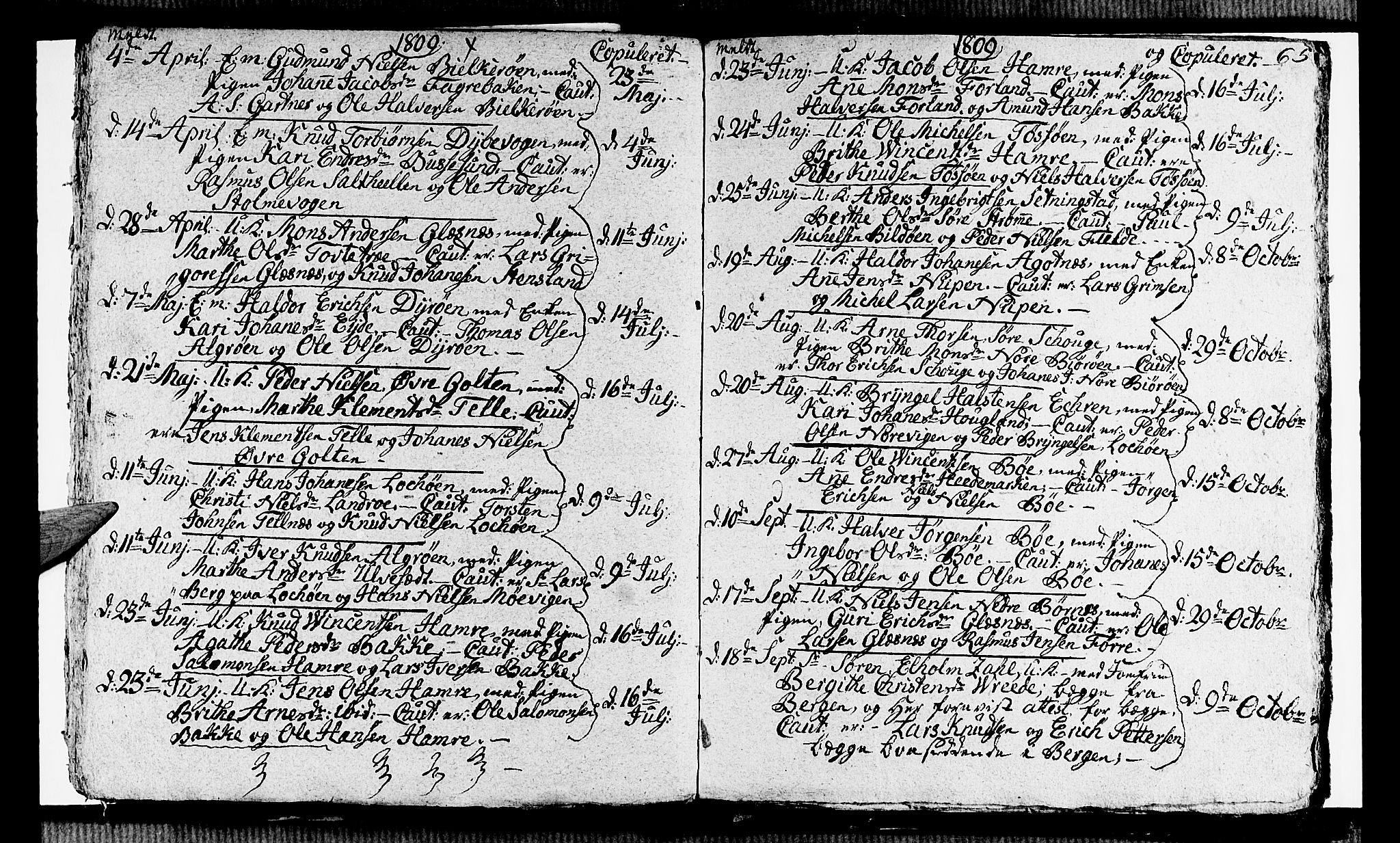 Sund sokneprestembete, AV/SAB-A-99930: Parish register (official) no. A 8, 1788-1815, p. 65