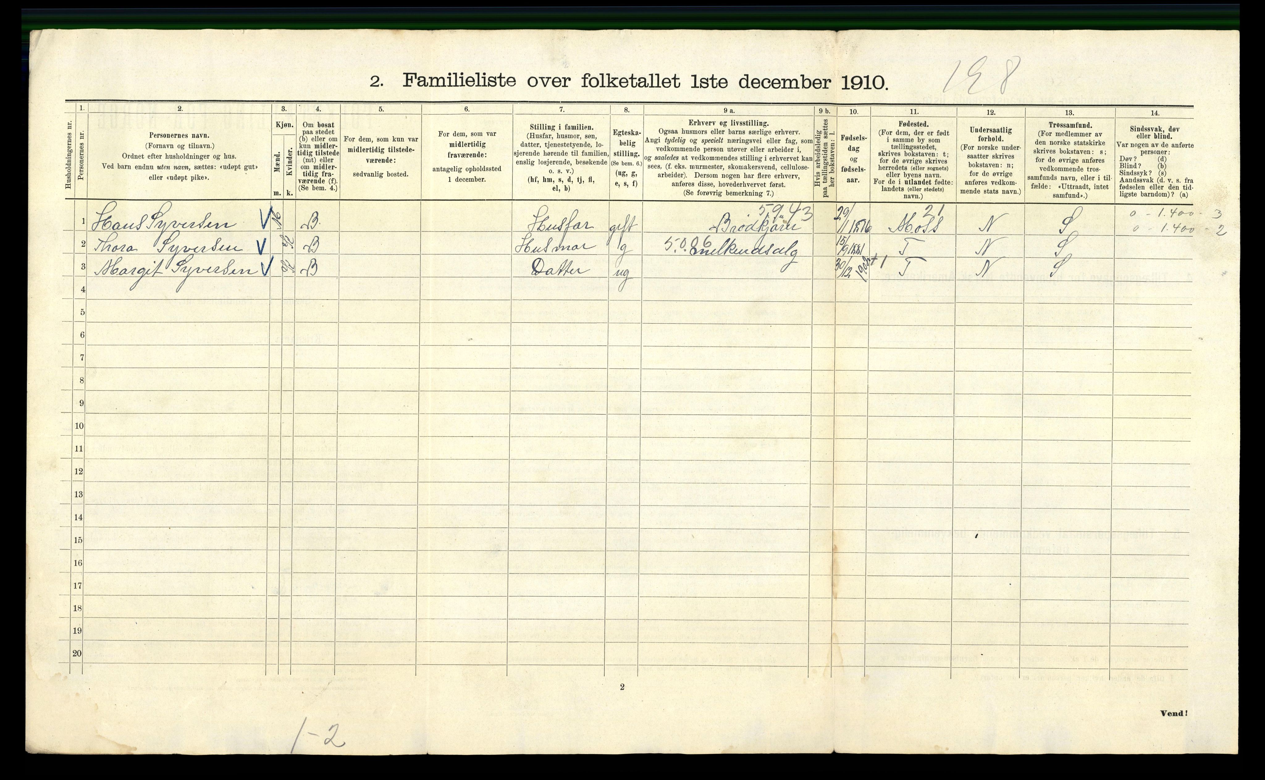 RA, 1910 census for Kristiania, 1910, p. 114142