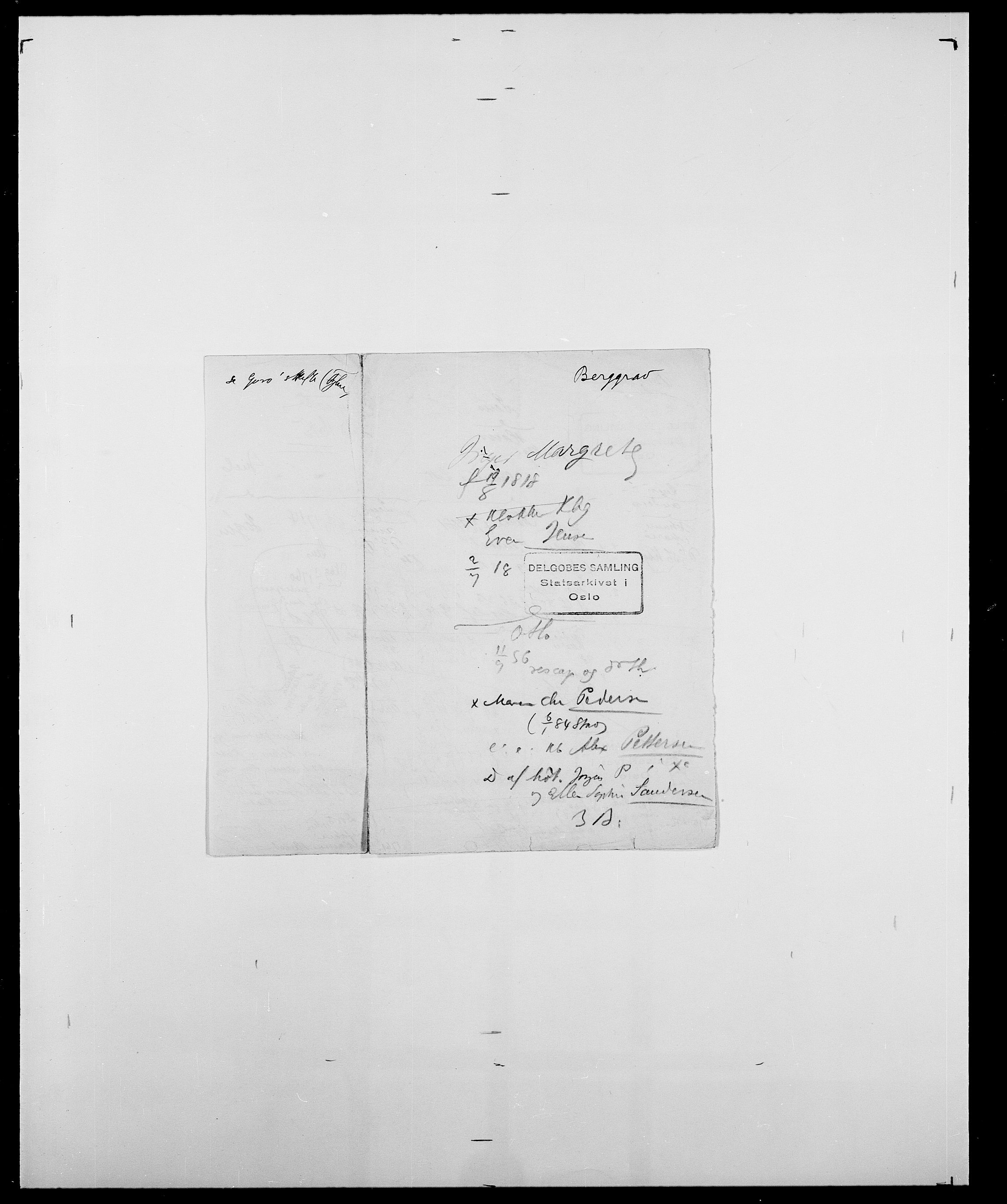 Delgobe, Charles Antoine - samling, AV/SAO-PAO-0038/D/Da/L0004: Bergendahl - Blære, p. 24