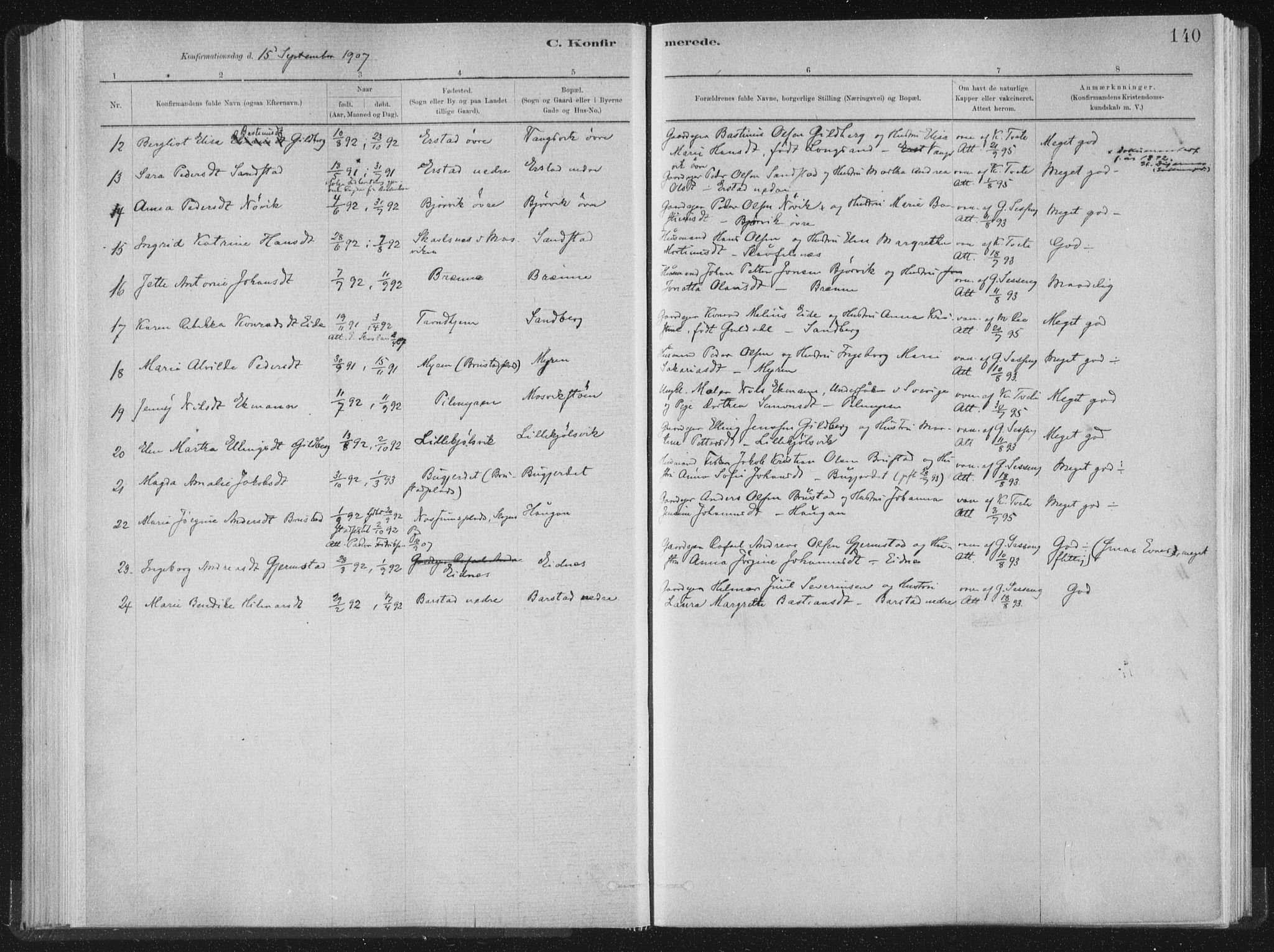 Ministerialprotokoller, klokkerbøker og fødselsregistre - Nord-Trøndelag, AV/SAT-A-1458/722/L0220: Parish register (official) no. 722A07, 1881-1908, p. 140