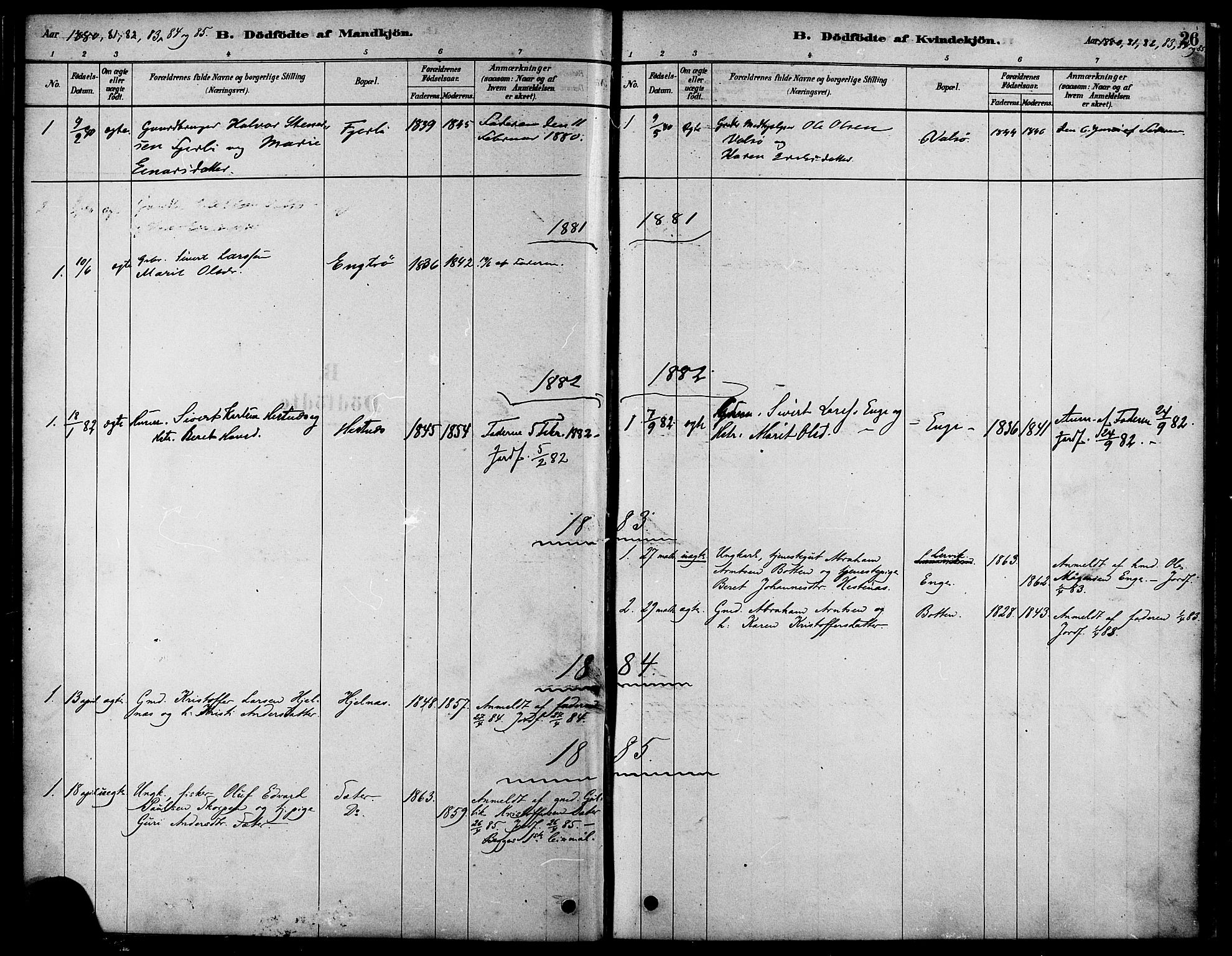 Ministerialprotokoller, klokkerbøker og fødselsregistre - Møre og Romsdal, AV/SAT-A-1454/580/L0924: Parish register (official) no. 580A01, 1878-1887, p. 26