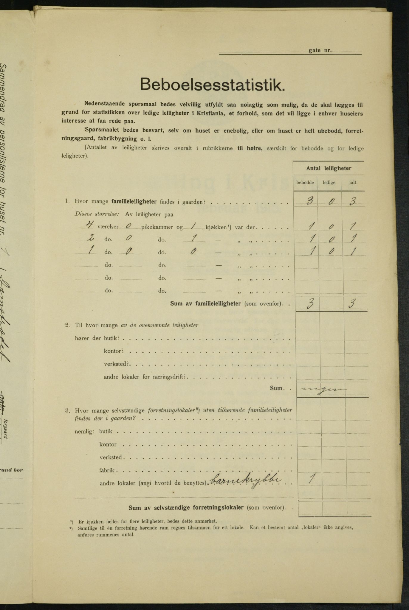 OBA, Municipal Census 1915 for Kristiania, 1915, p. 14371