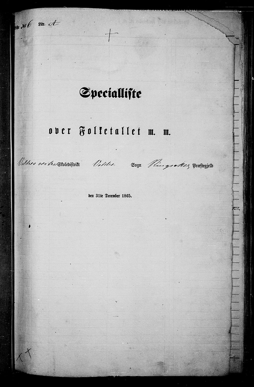 RA, 1865 census for Ringsaker, 1865, p. 152