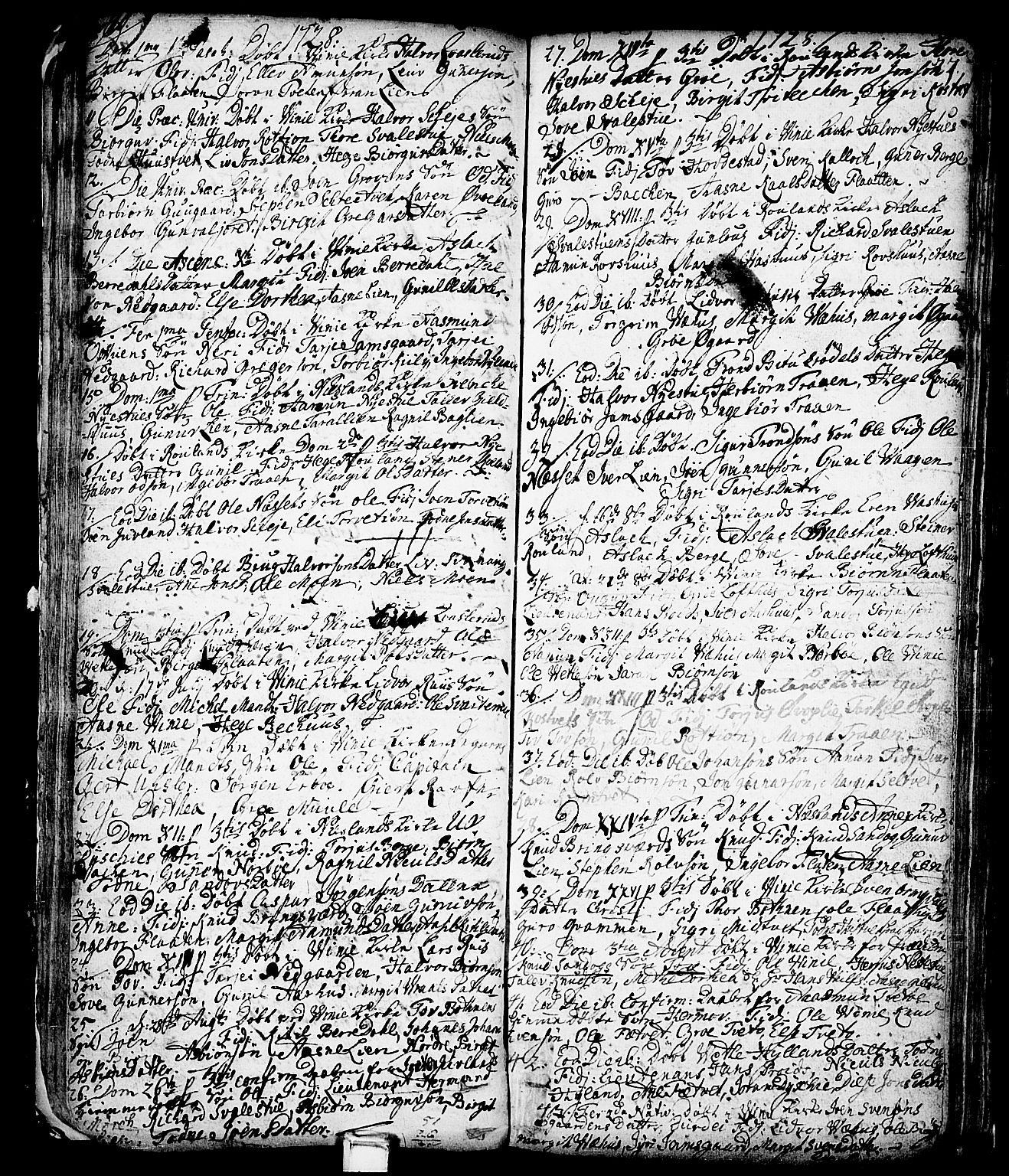 Vinje kirkebøker, SAKO/A-312/F/Fa/L0001: Parish register (official) no. I 1, 1717-1766, p. 77