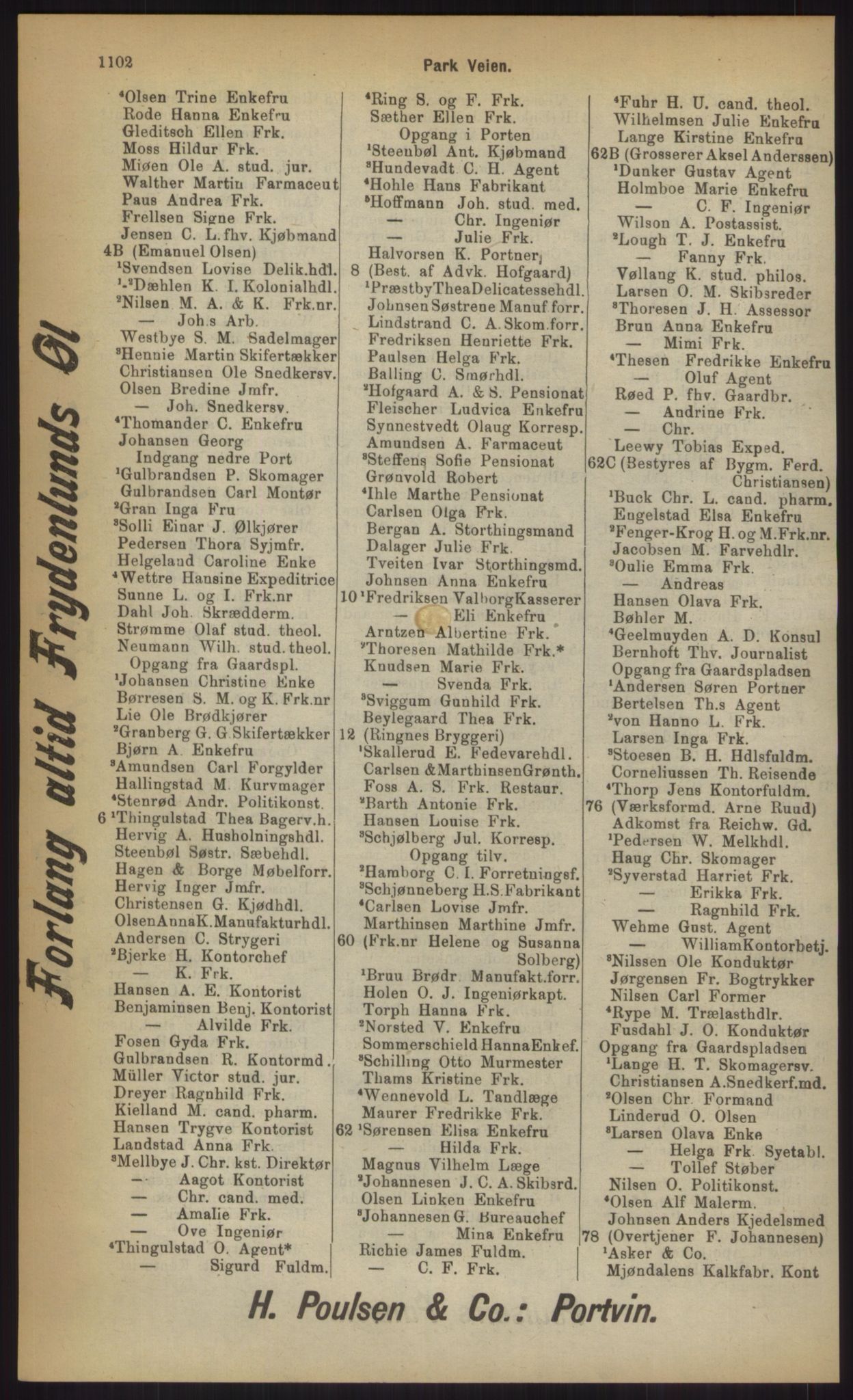 Kristiania/Oslo adressebok, PUBL/-, 1903, p. 1102