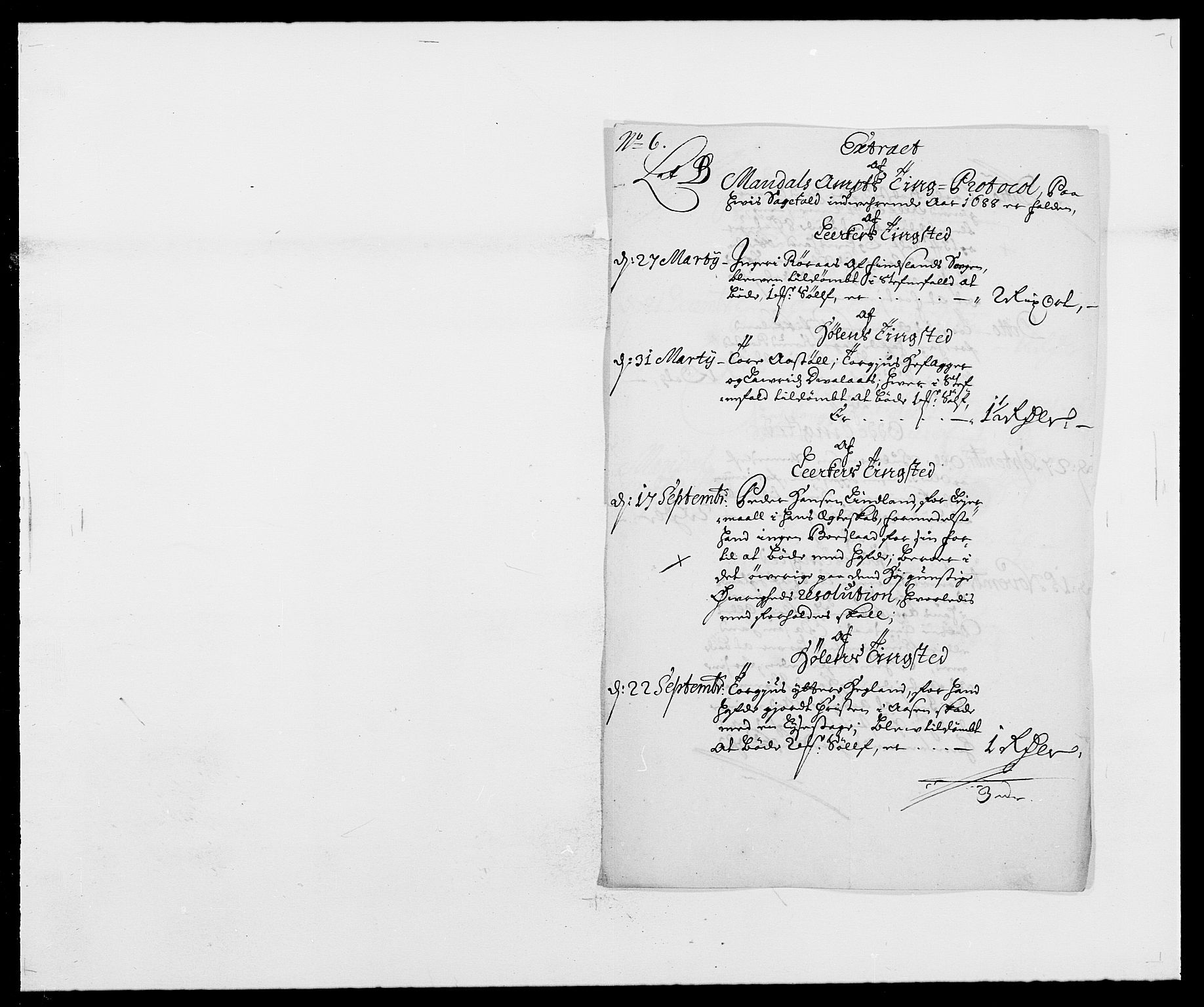 Rentekammeret inntil 1814, Reviderte regnskaper, Fogderegnskap, RA/EA-4092/R42/L2543: Mandal fogderi, 1688-1691, p. 36