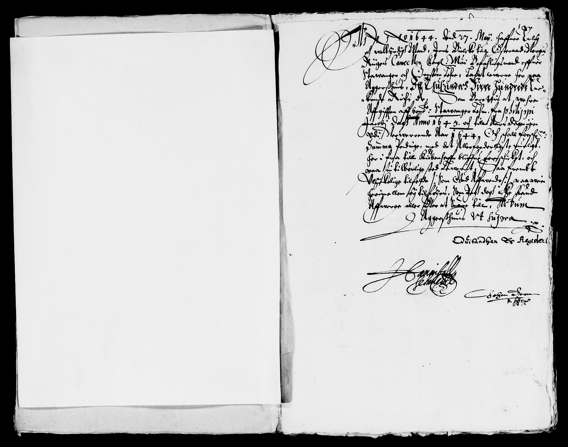 Rentekammeret inntil 1814, Reviderte regnskaper, Lensregnskaper, AV/RA-EA-5023/R/Rb/Rbs/L0027: Stavanger len, 1642-1644