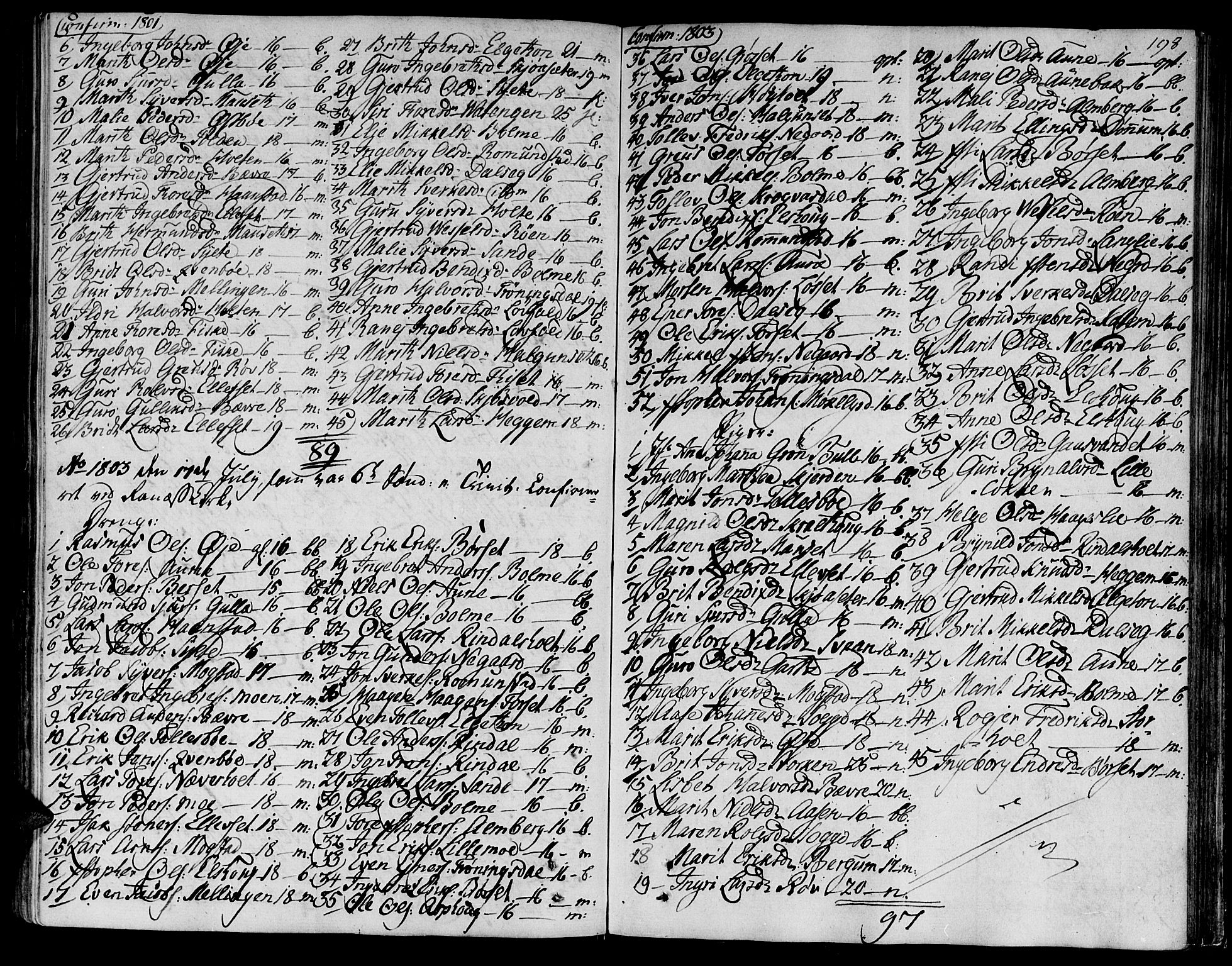 Ministerialprotokoller, klokkerbøker og fødselsregistre - Møre og Romsdal, AV/SAT-A-1454/595/L1040: Parish register (official) no. 595A02, 1797-1819, p. 198