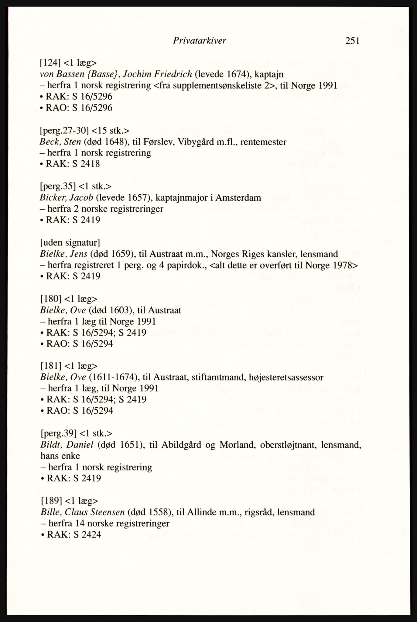 Publikasjoner utgitt av Arkivverket, PUBL/PUBL-001/A/0002: Erik Gøbel: NOREG, Tværregistratur over norgesrelevant materiale i Rigsarkivet i København (2000), 2000, p. 253