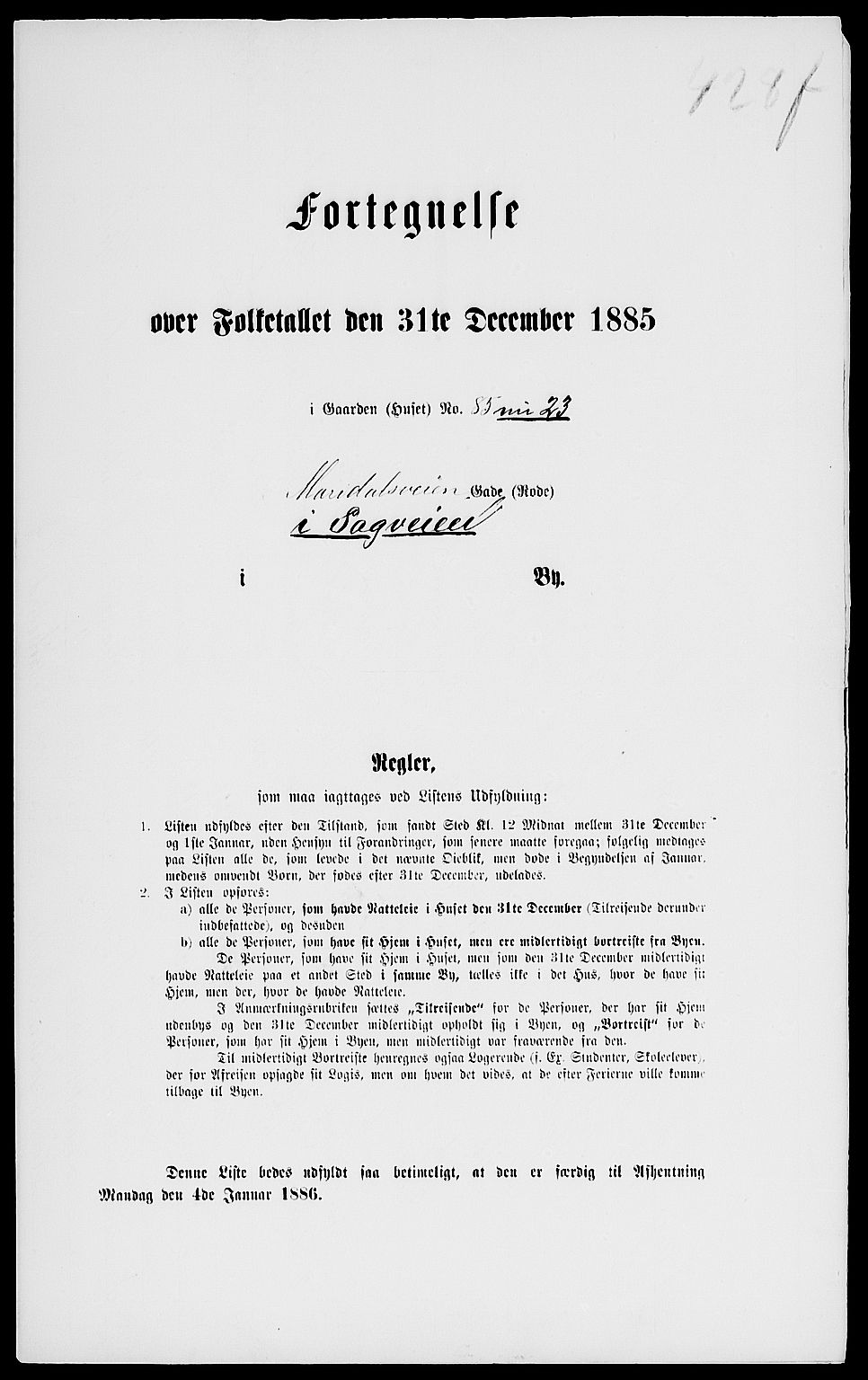 RA, 1885 census for 0301 Kristiania, 1885, p. 6685