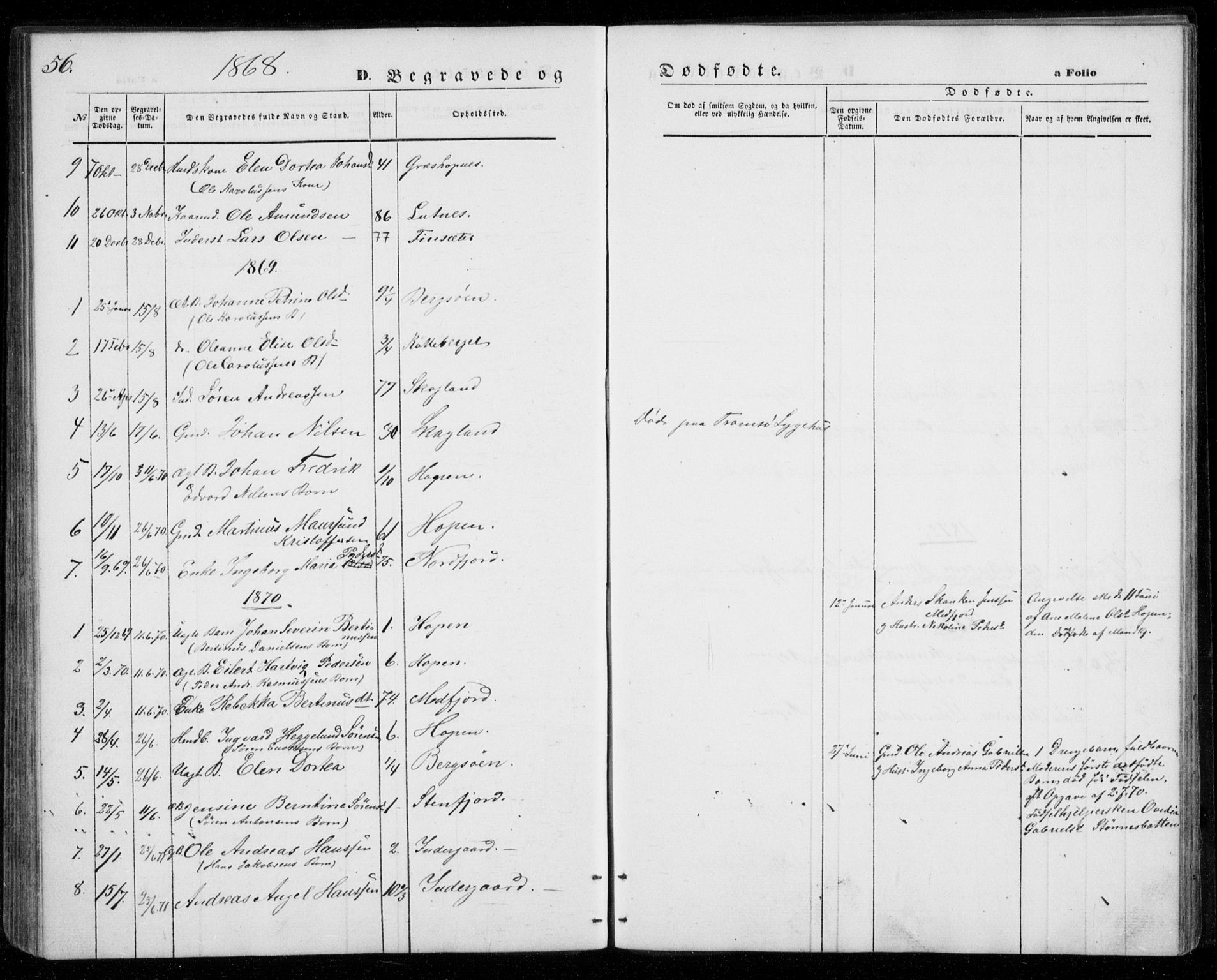 Berg sokneprestkontor, SATØ/S-1318/G/Ga/Gab/L0002klokker: Parish register (copy) no. 2, 1851-1874, p. 56