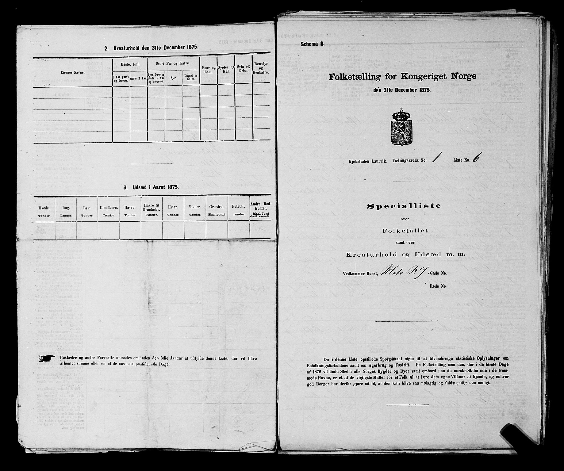 SAKO, 1875 census for 0707P Larvik, 1875, p. 40