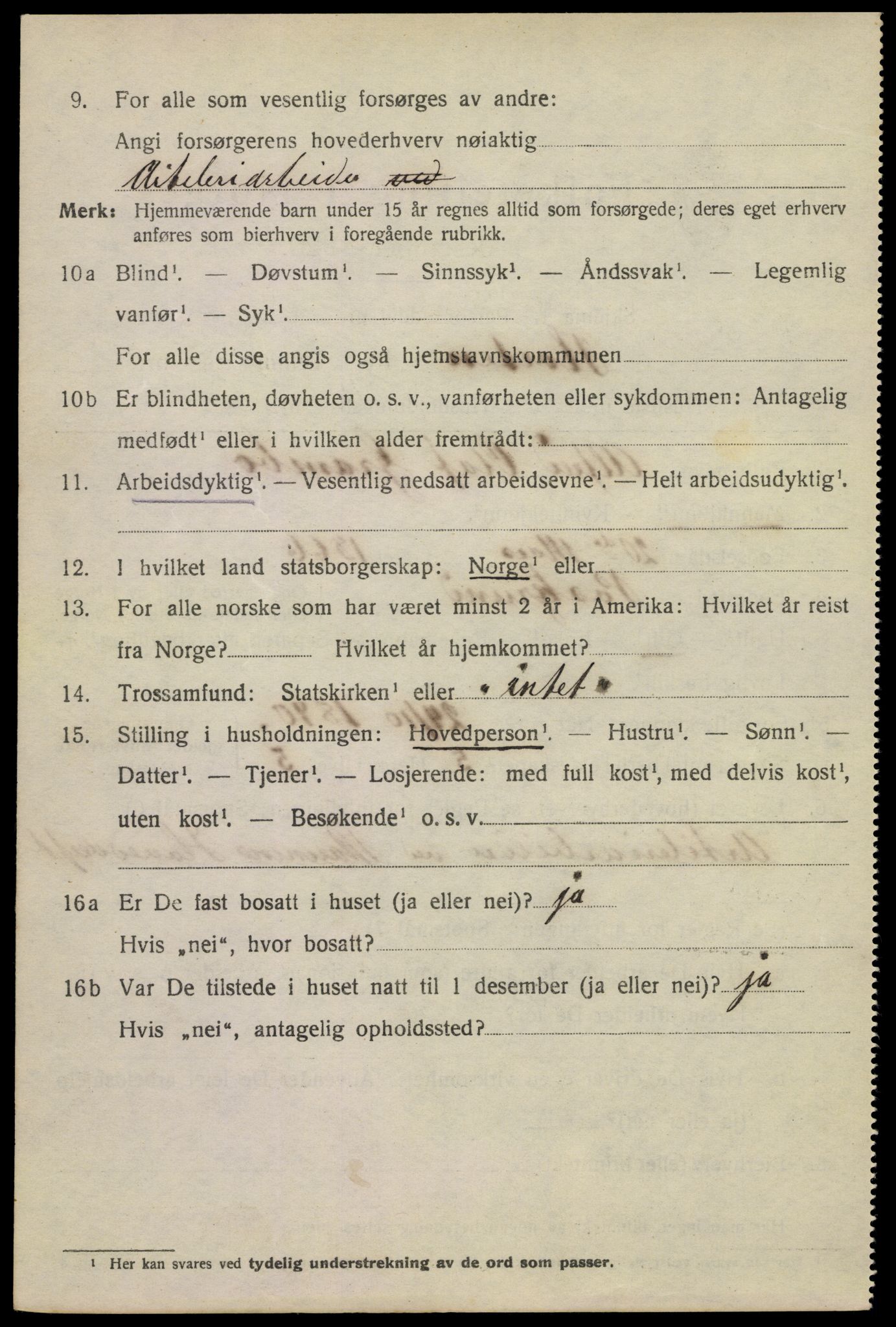 SAKO, 1920 census for Horten, 1920, p. 16450