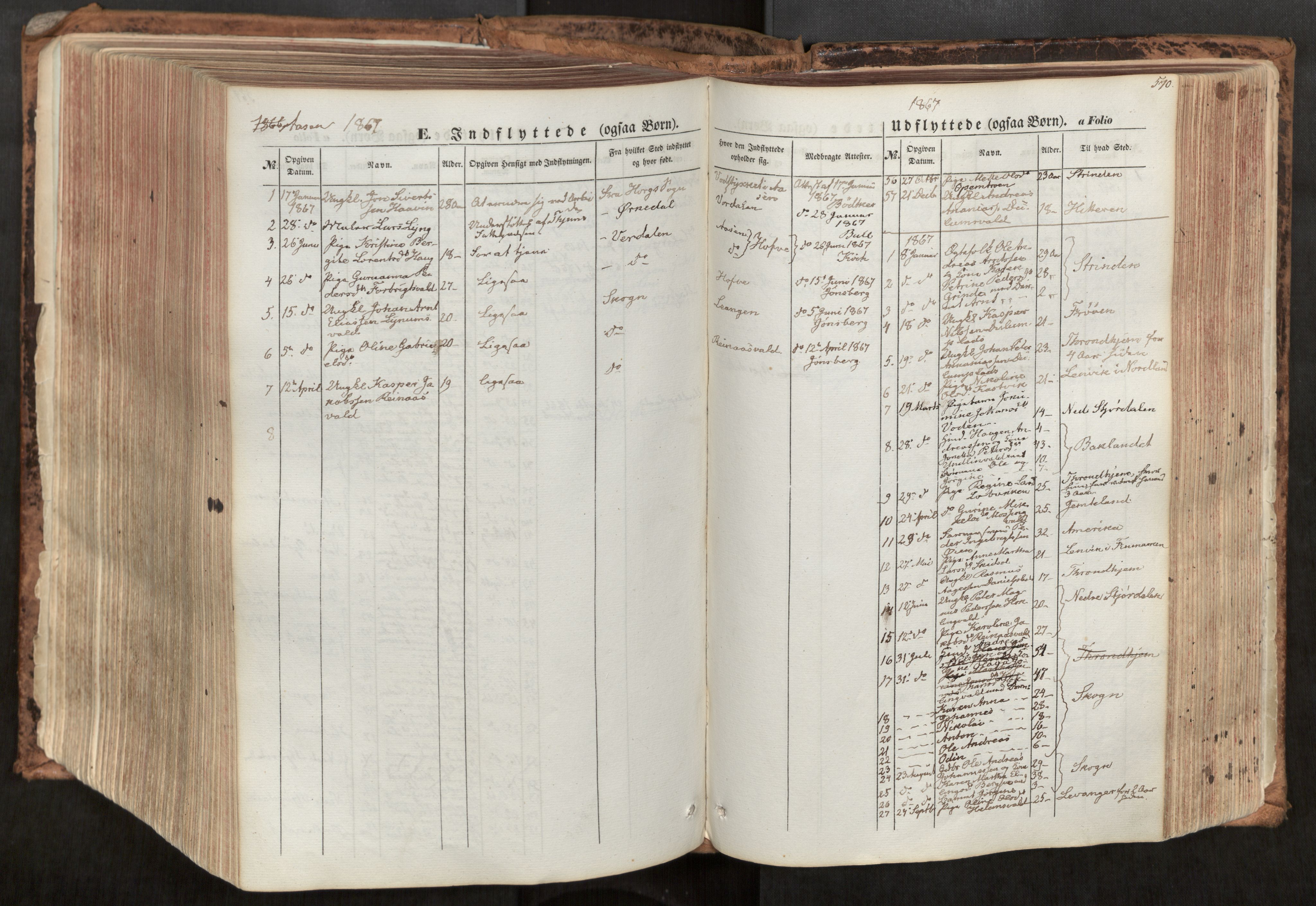 Ministerialprotokoller, klokkerbøker og fødselsregistre - Nord-Trøndelag, SAT/A-1458/713/L0116: Parish register (official) no. 713A07, 1850-1877, p. 570