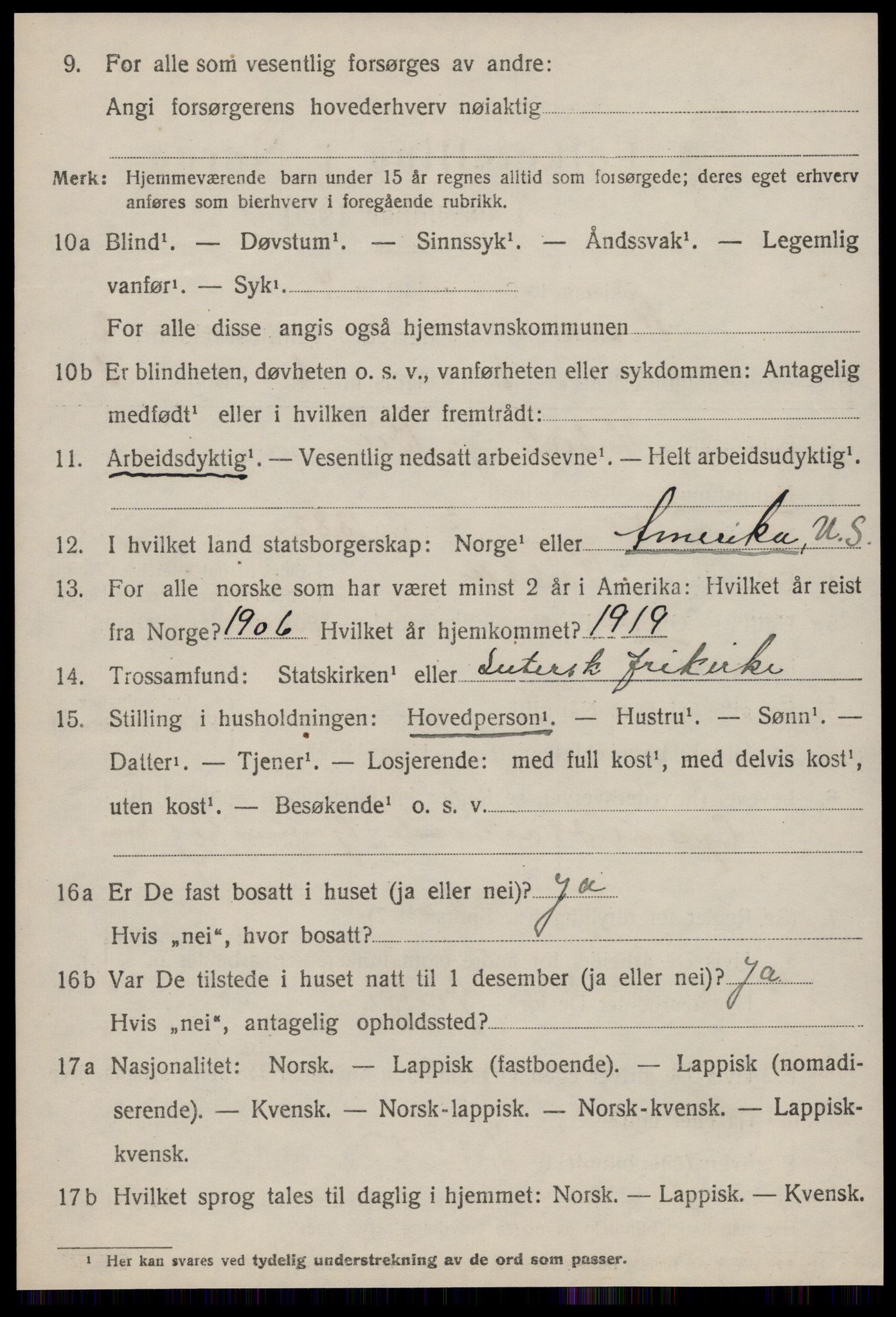 SAT, 1920 census for Rissa, 1920, p. 1618