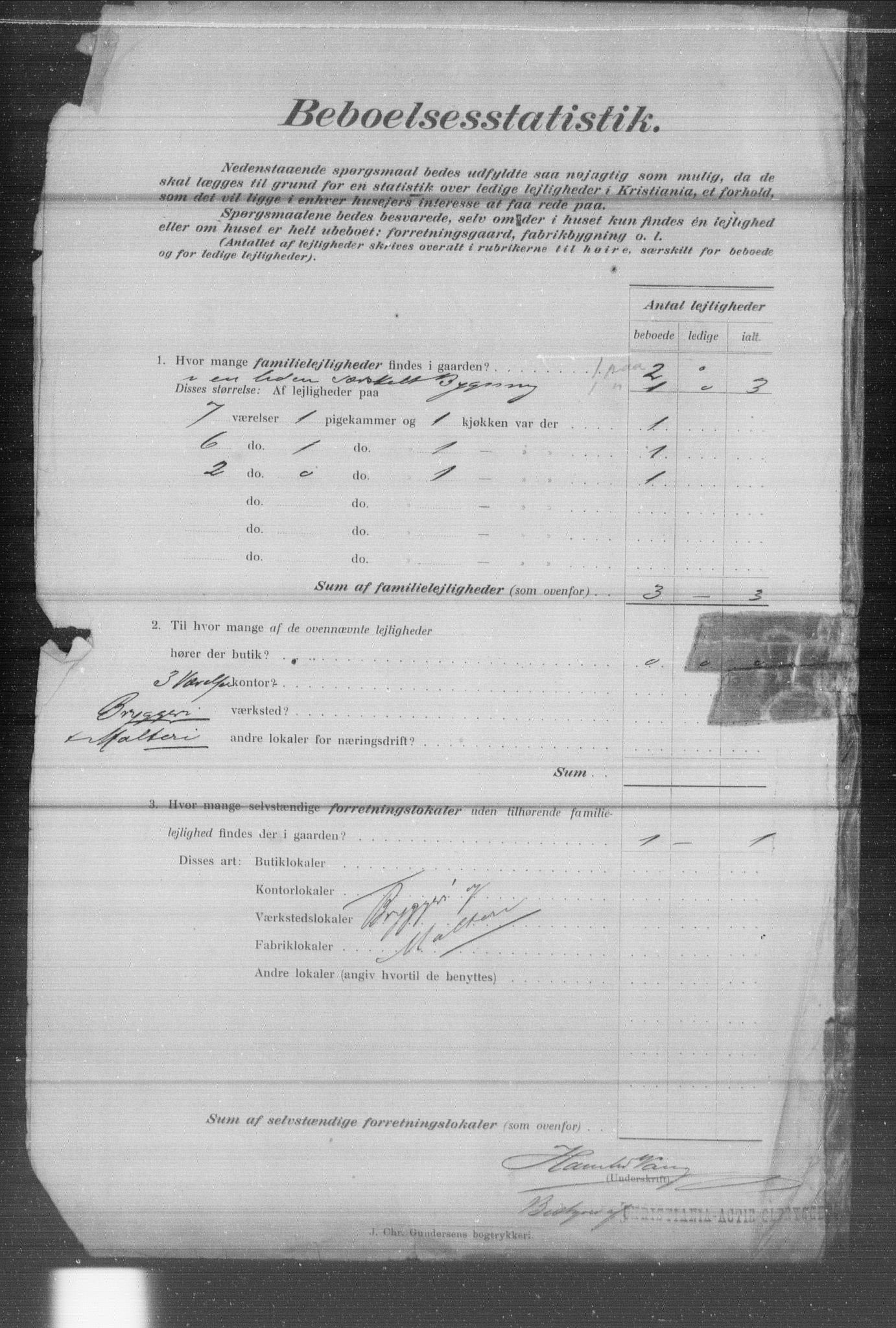 OBA, Municipal Census 1903 for Kristiania, 1903, p. 24976