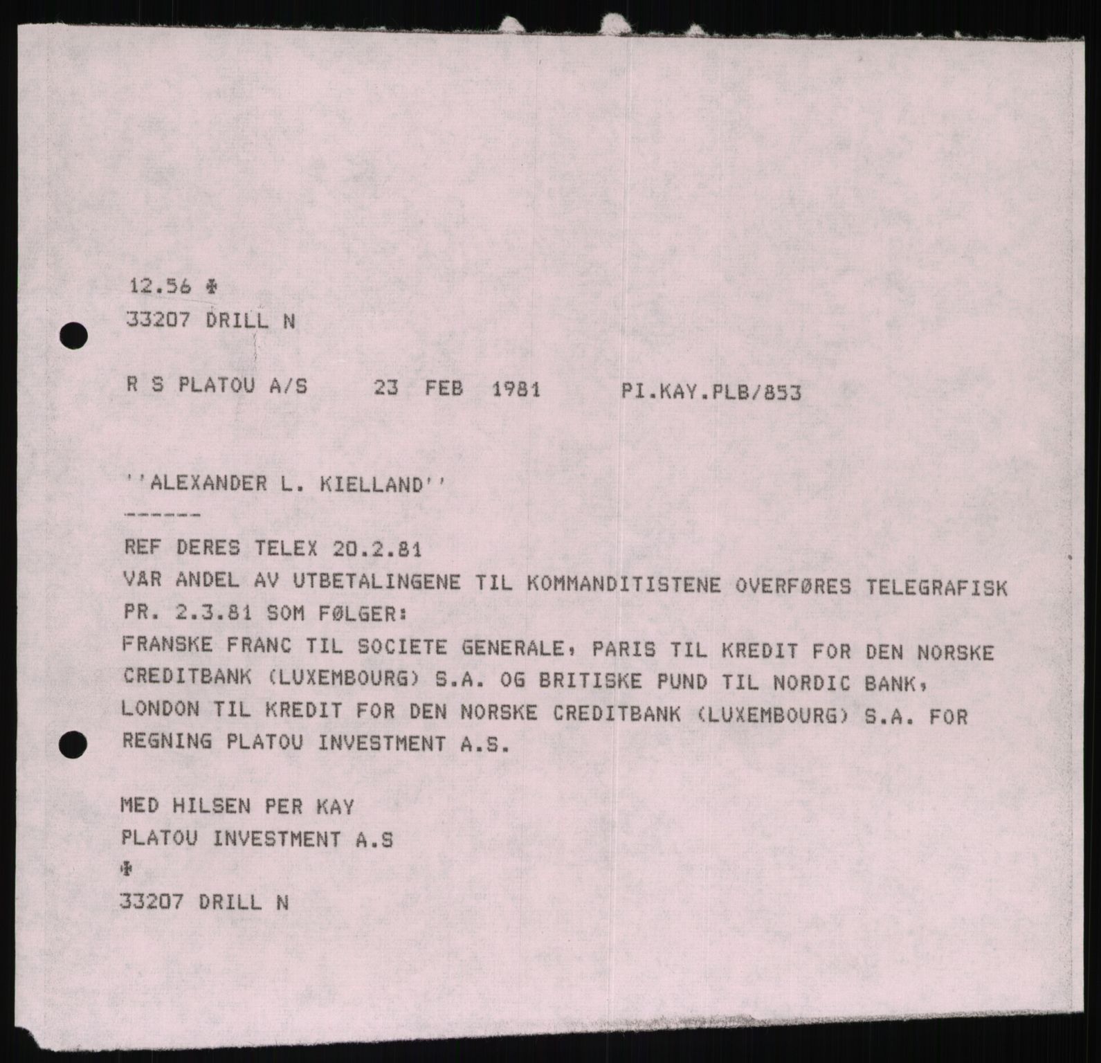 Pa 1503 - Stavanger Drilling AS, AV/SAST-A-101906/D/L0006: Korrespondanse og saksdokumenter, 1974-1984, p. 361