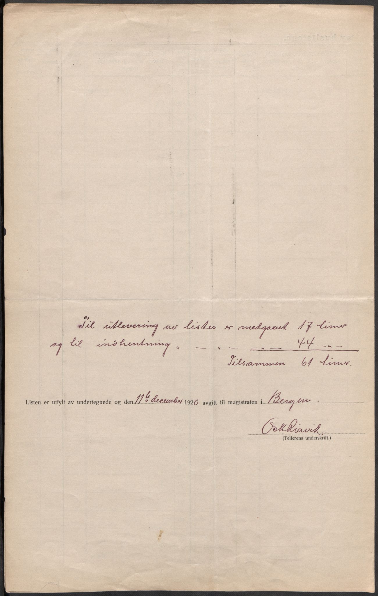 SAB, 1920 census for Bergen, 1920, p. 146