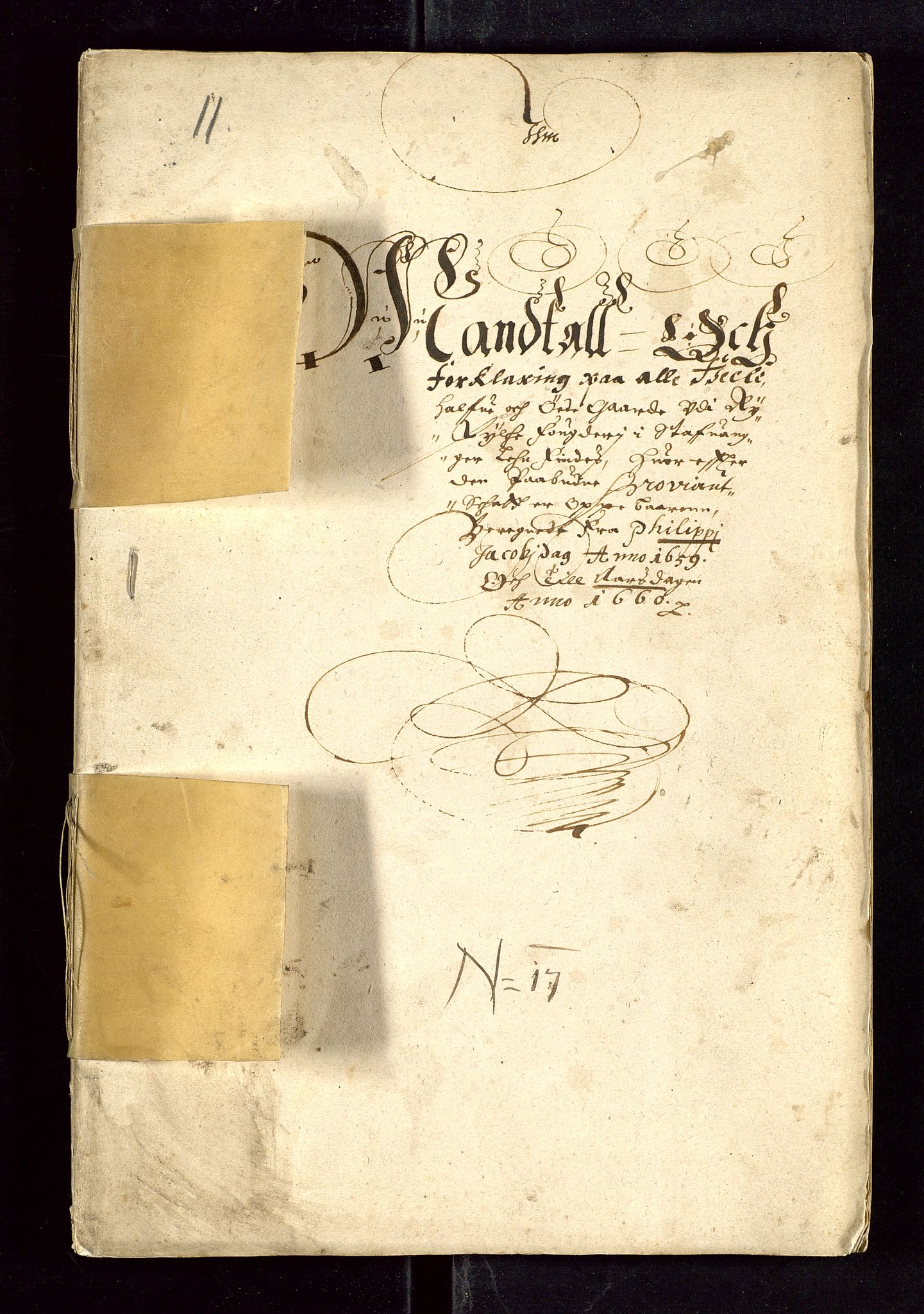 Stavanger len, AV/SAST-A-101870/Ob/L0028: Diverse, 1657-1661, p. 281