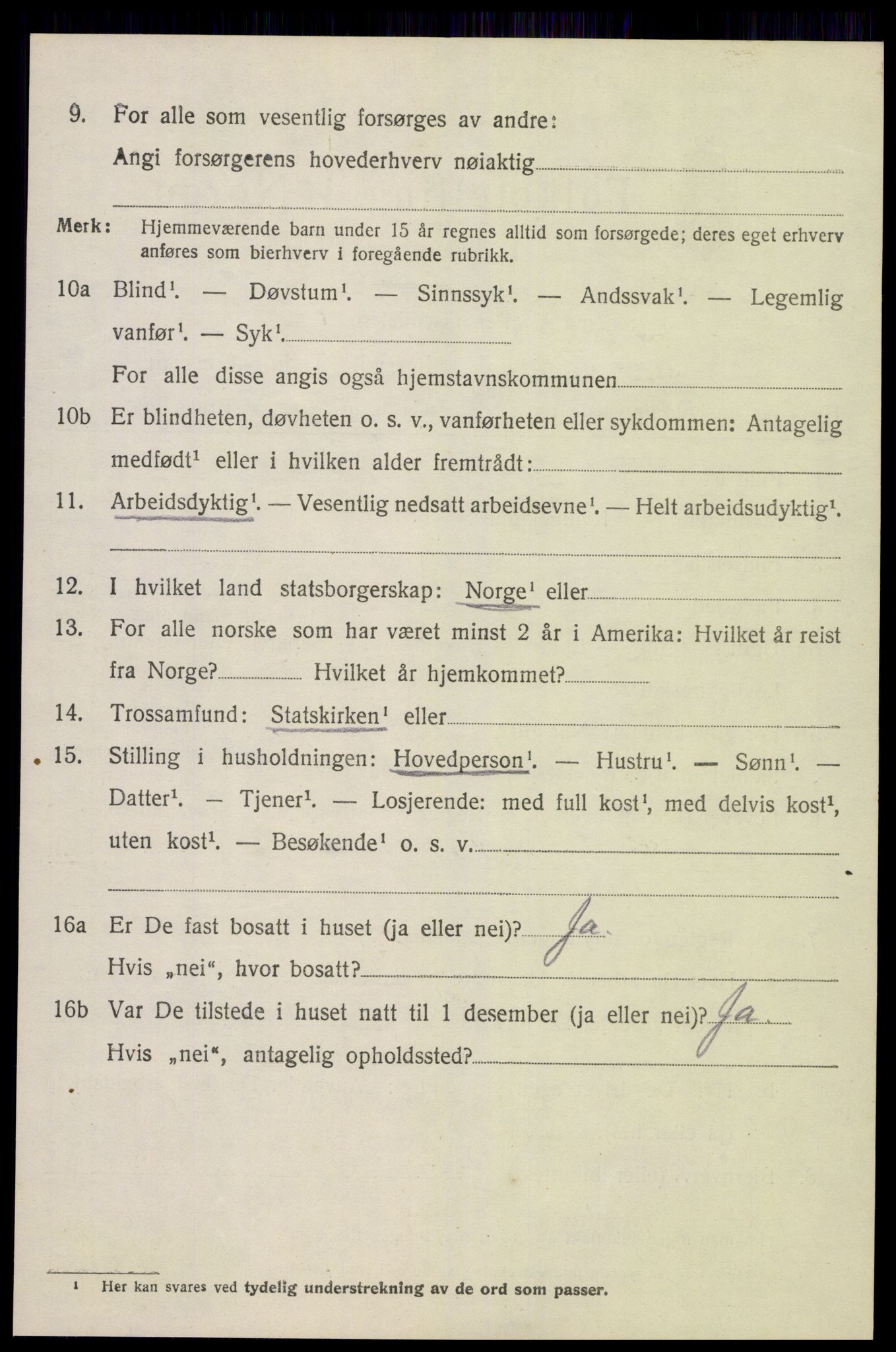 SAK, 1920 census for Fjære, 1920, p. 8112