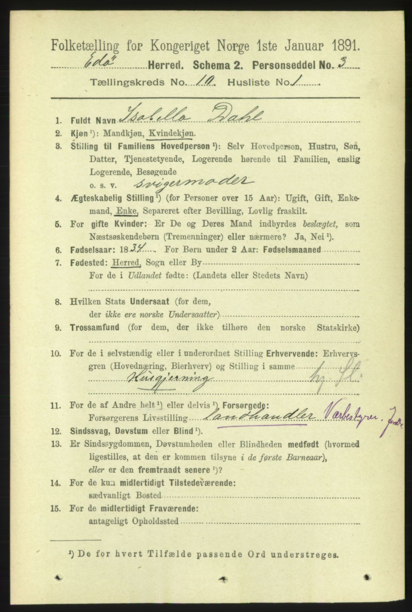 RA, 1891 census for 1573 Edøy, 1891, p. 2640