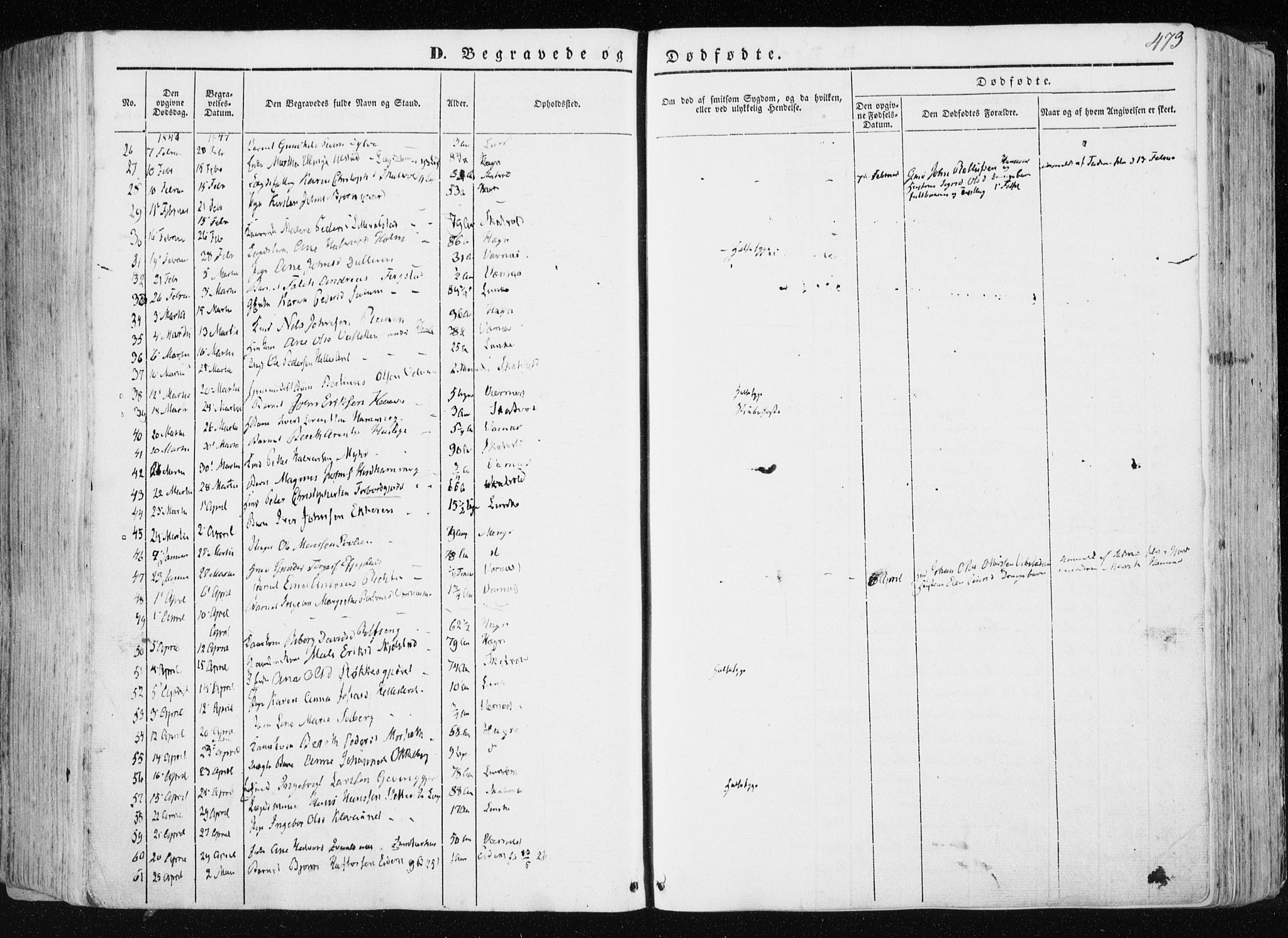 Ministerialprotokoller, klokkerbøker og fødselsregistre - Nord-Trøndelag, SAT/A-1458/709/L0074: Parish register (official) no. 709A14, 1845-1858, p. 473