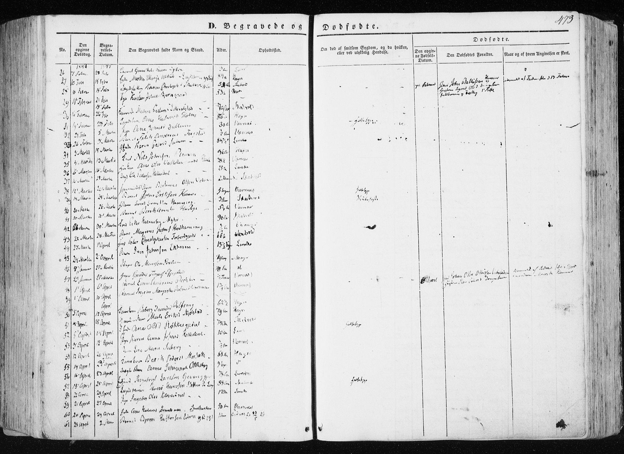 Ministerialprotokoller, klokkerbøker og fødselsregistre - Nord-Trøndelag, AV/SAT-A-1458/709/L0074: Parish register (official) no. 709A14, 1845-1858, p. 473