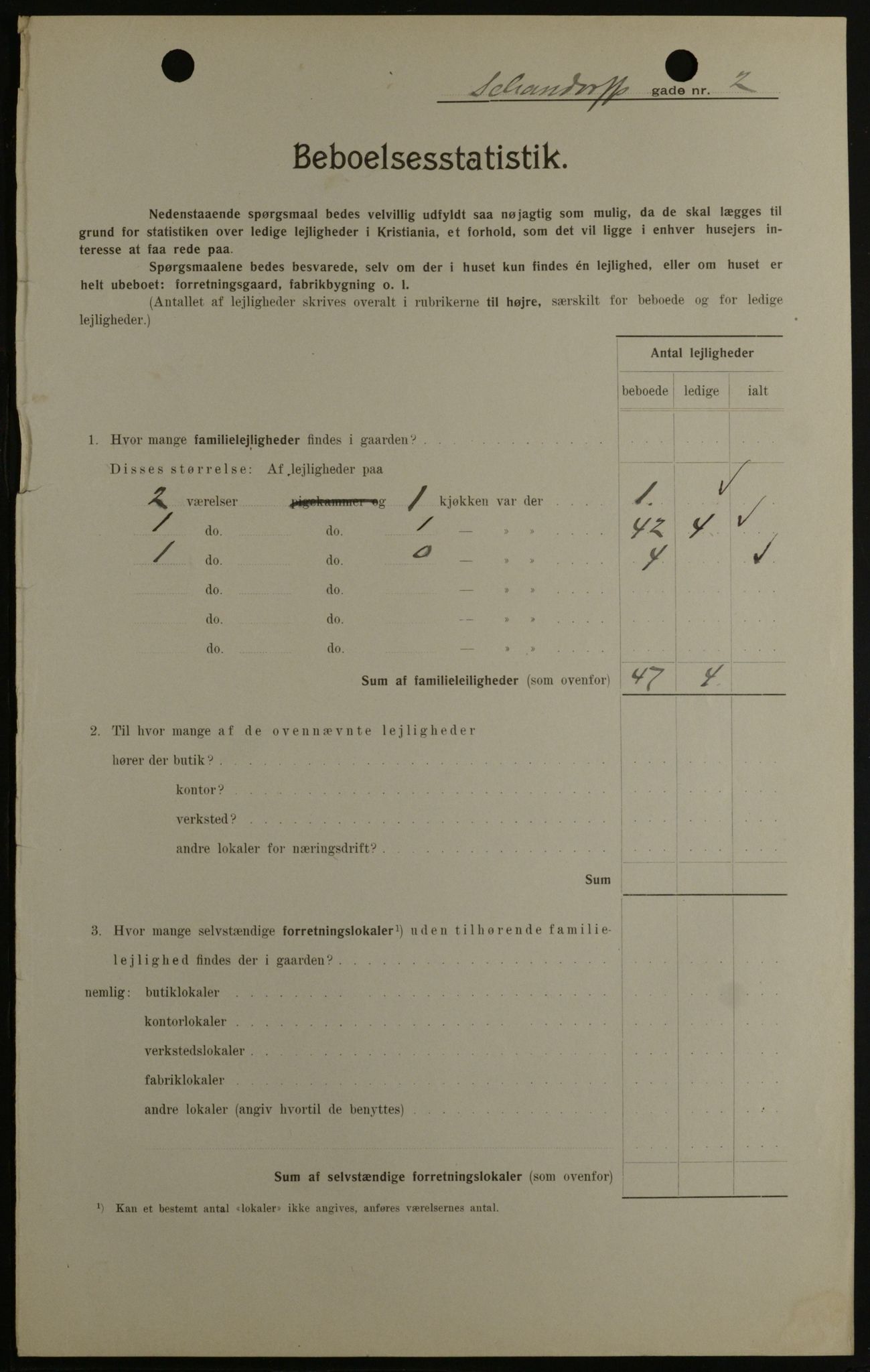 OBA, Municipal Census 1908 for Kristiania, 1908, p. 80722