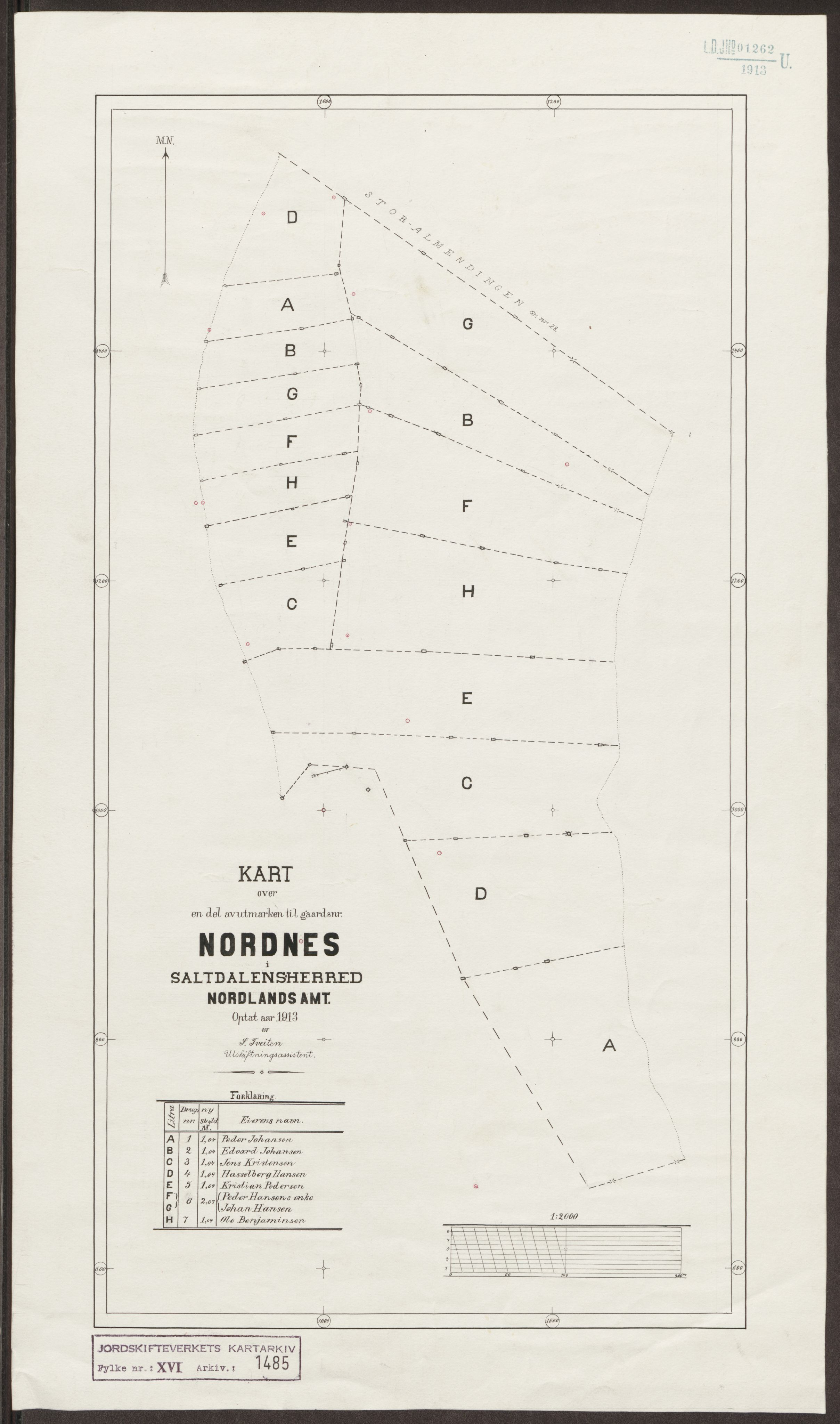 Jordskifteverkets kartarkiv, RA/S-3929/T, 1859-1988, p. 1684