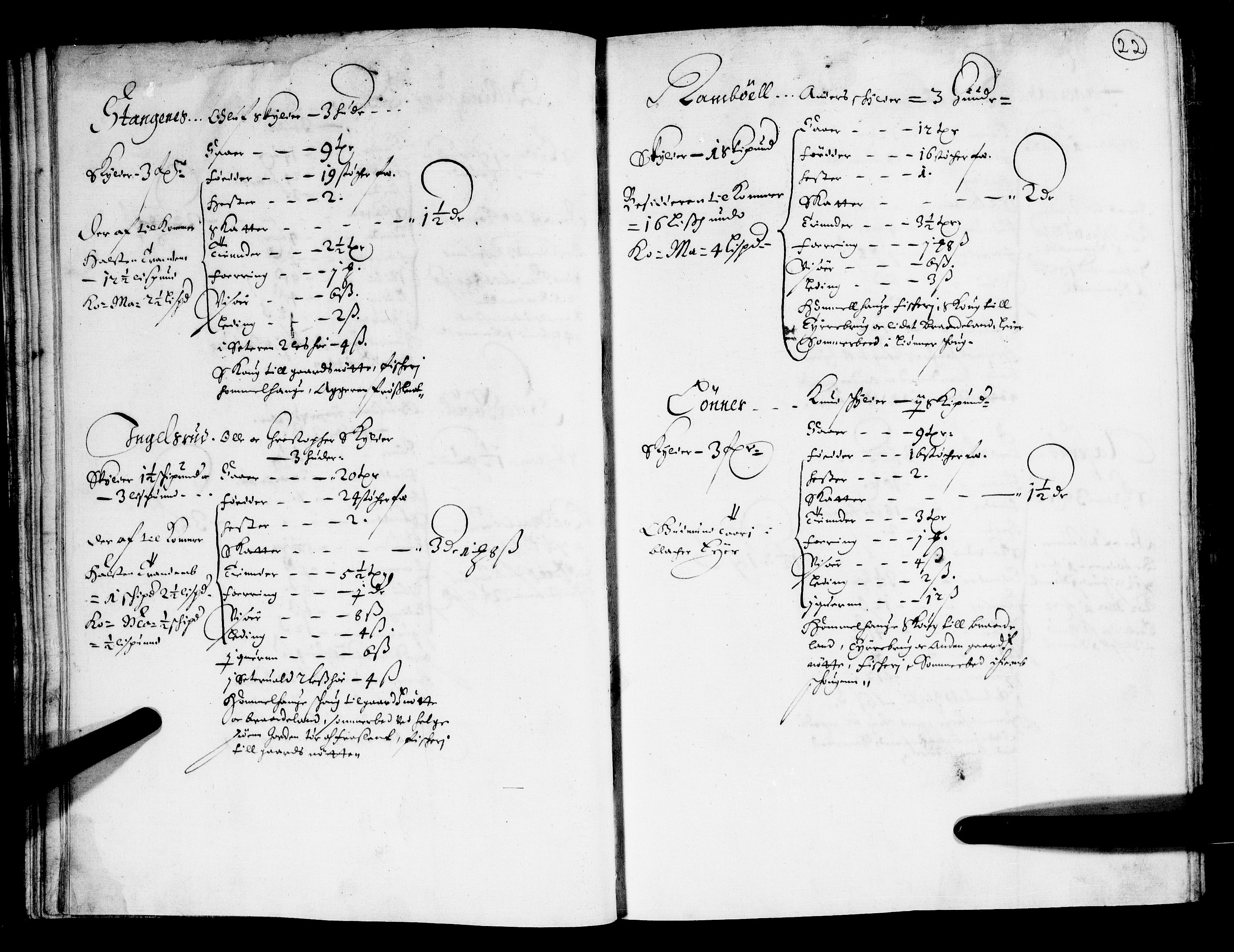 Rentekammeret inntil 1814, Realistisk ordnet avdeling, AV/RA-EA-4070/N/Nb/Nba/L0011: Odal, Solør og Østerdalen fogderi, 1667, p. 21b-22a