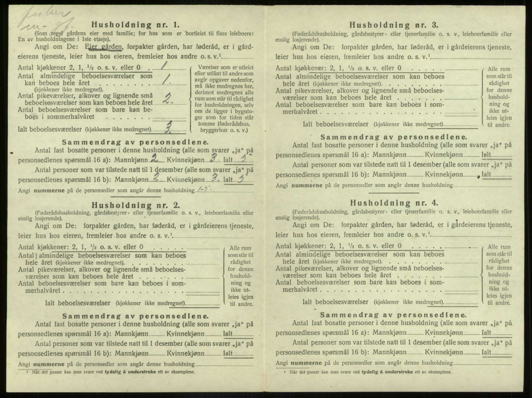 SAB, 1920 census for Bremanger, 1920, p. 557