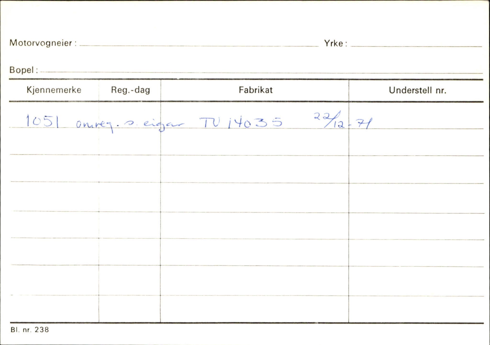 Statens vegvesen, Sogn og Fjordane vegkontor, AV/SAB-A-5301/4/F/L0131: Eigarregister Høyanger P-Å. Stryn S-Å, 1945-1975, p. 1271