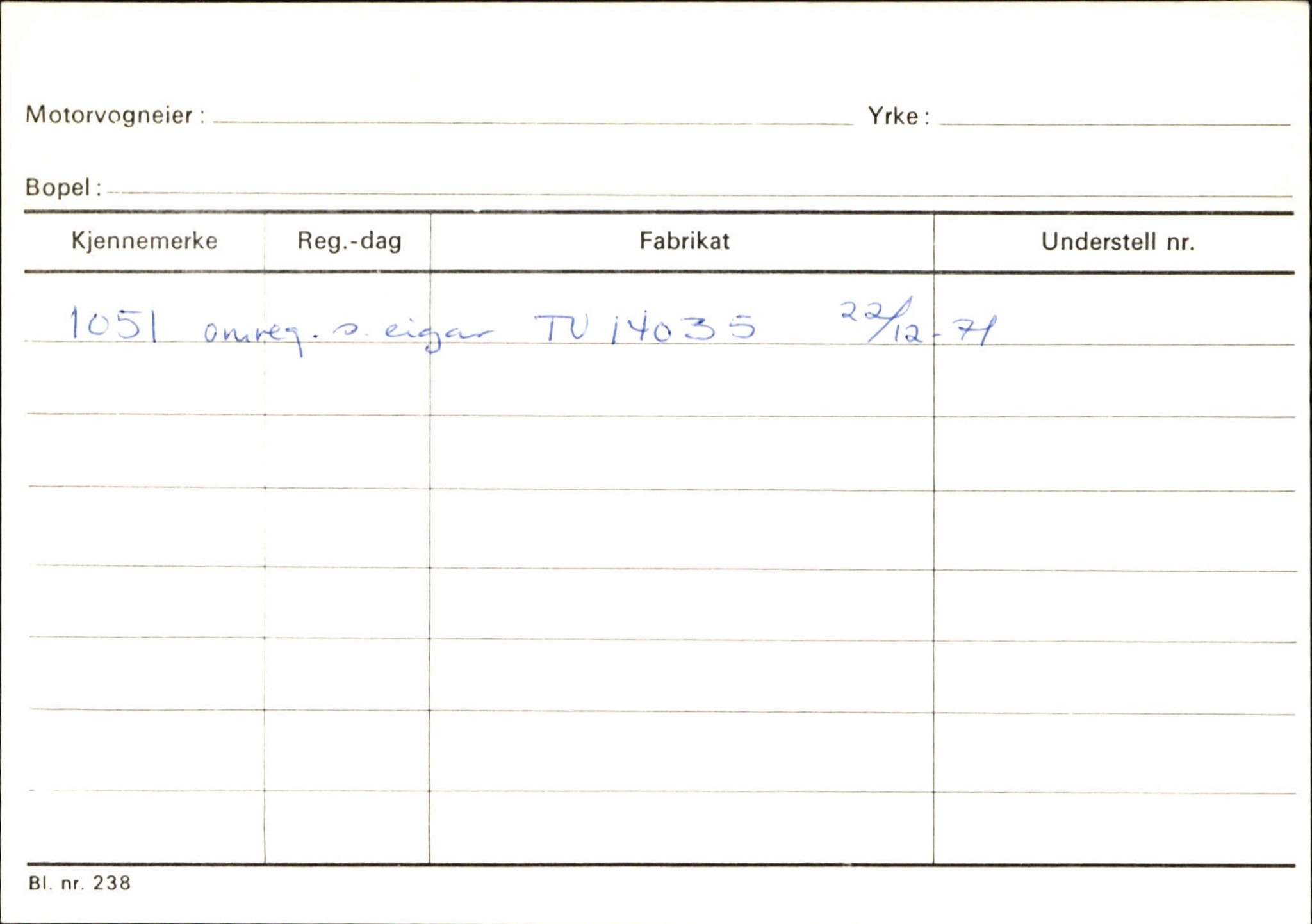 Statens vegvesen, Sogn og Fjordane vegkontor, SAB/A-5301/4/F/L0131: Eigarregister Høyanger P-Å. Stryn S-Å, 1945-1975, p. 1271